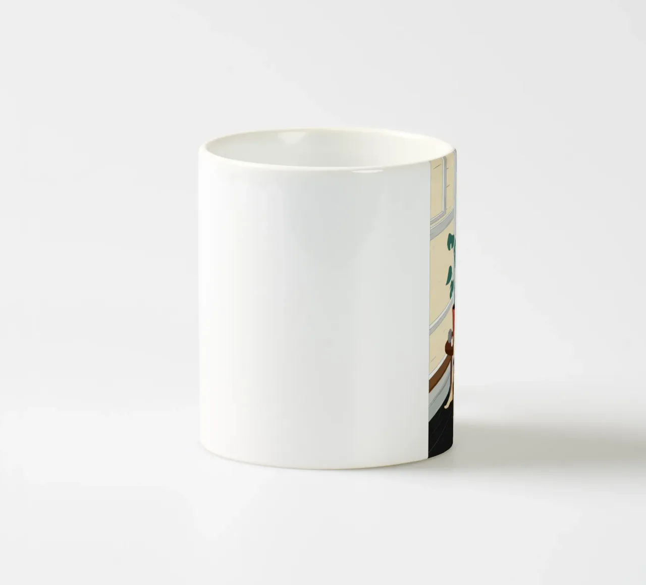 Accogliente angolo di lettura tazza in ceramica da Veil Maya