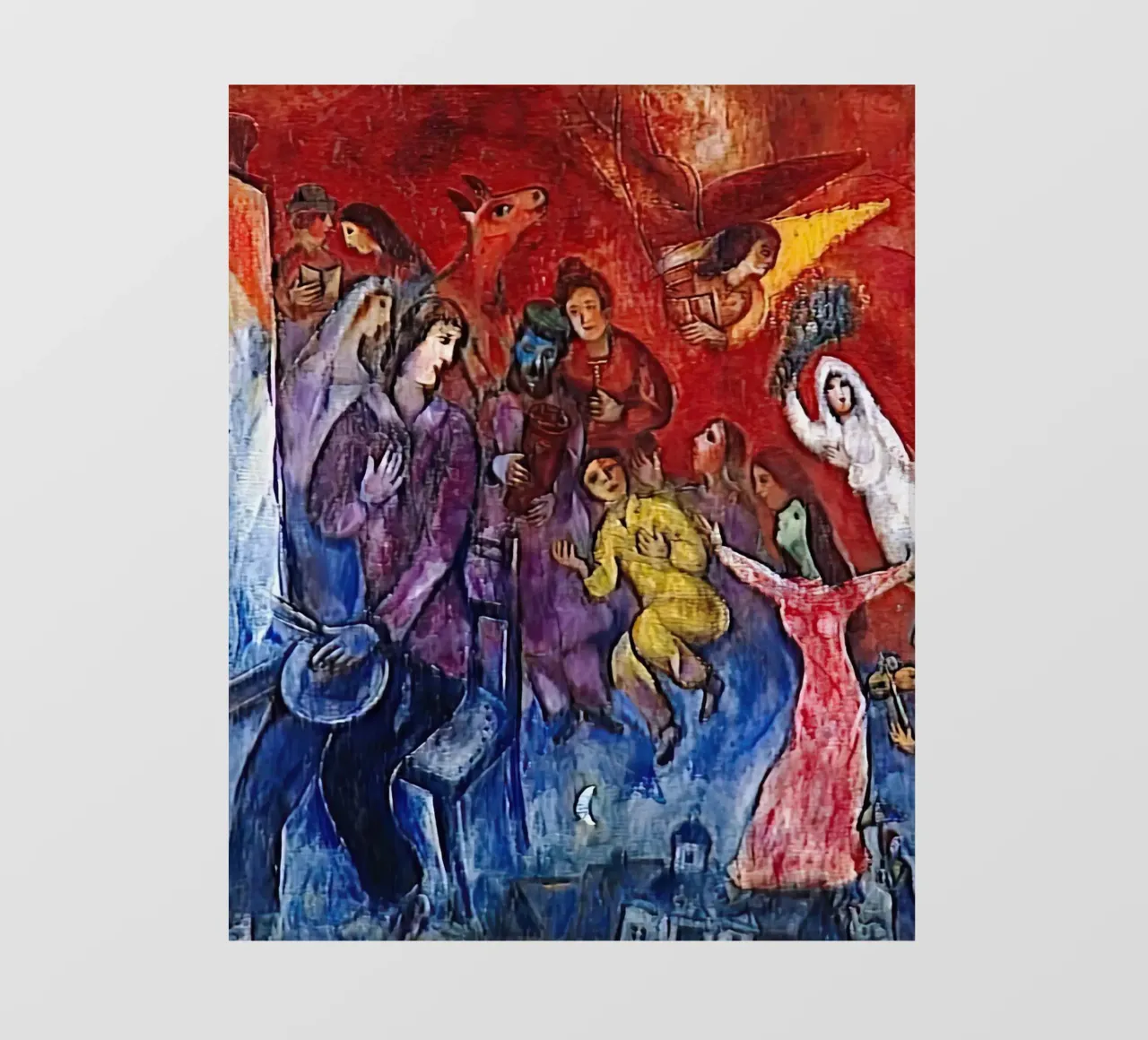 L'aspetto della famiglia dell'artista marc chagall pellicola backlit da MC Exhebition