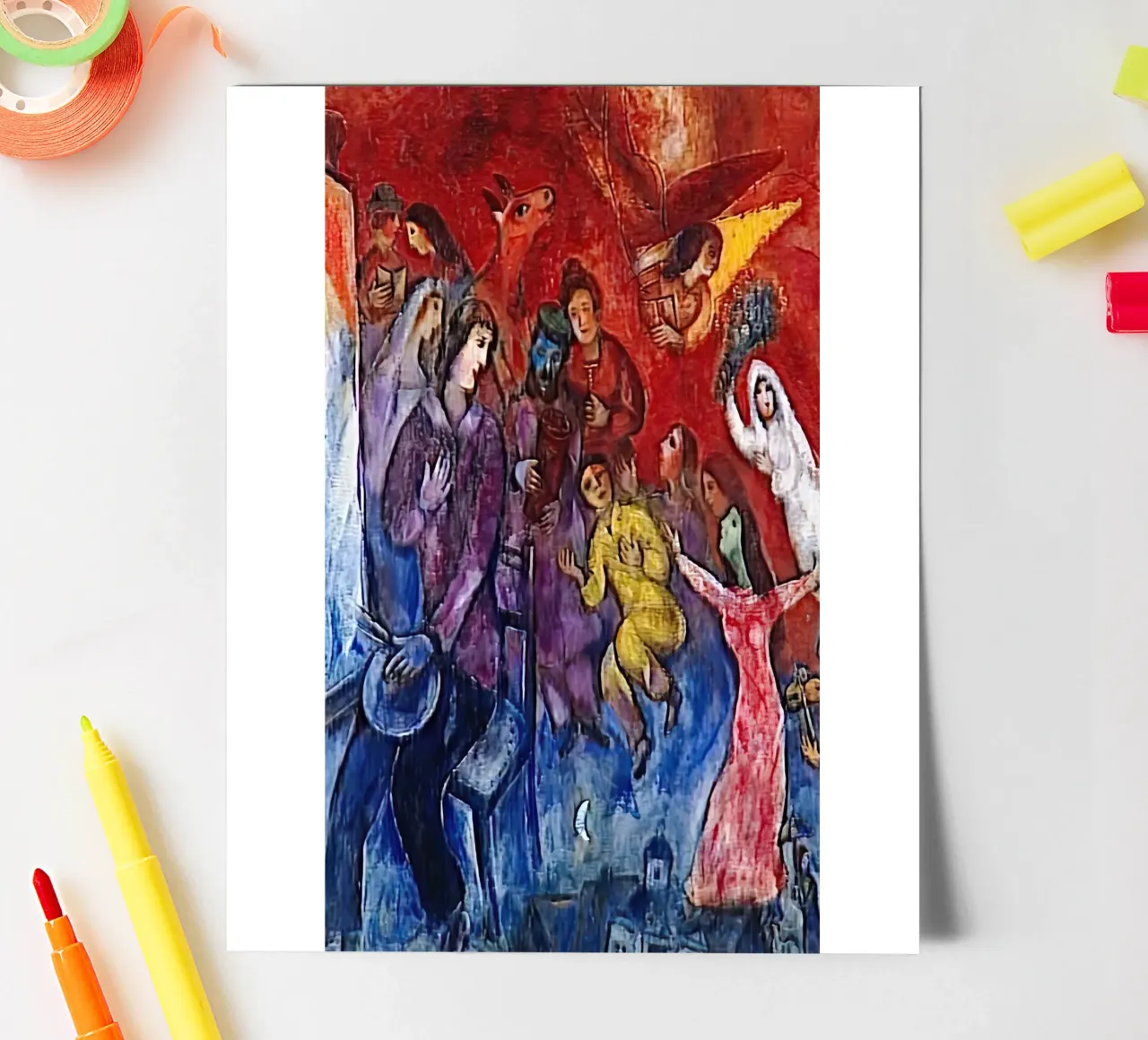 The Appearance of the artist's family marc chagall sticker sheet by MC Exhebition