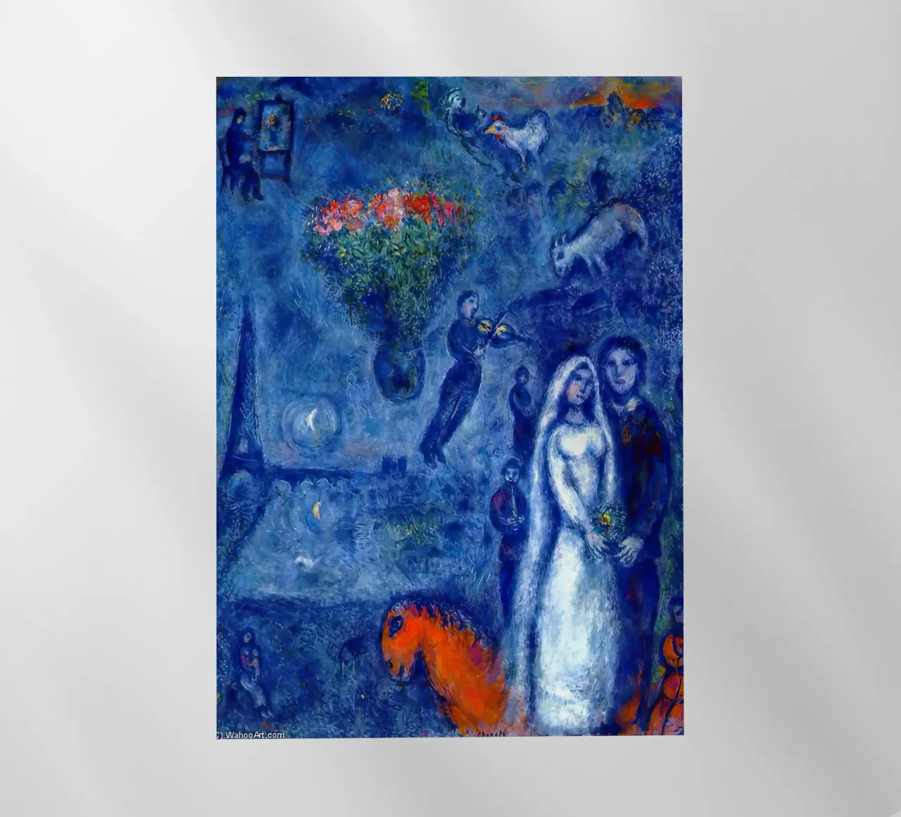 L'artista e la sua sposa marc chagall pellicola backlit da MC Exhebition