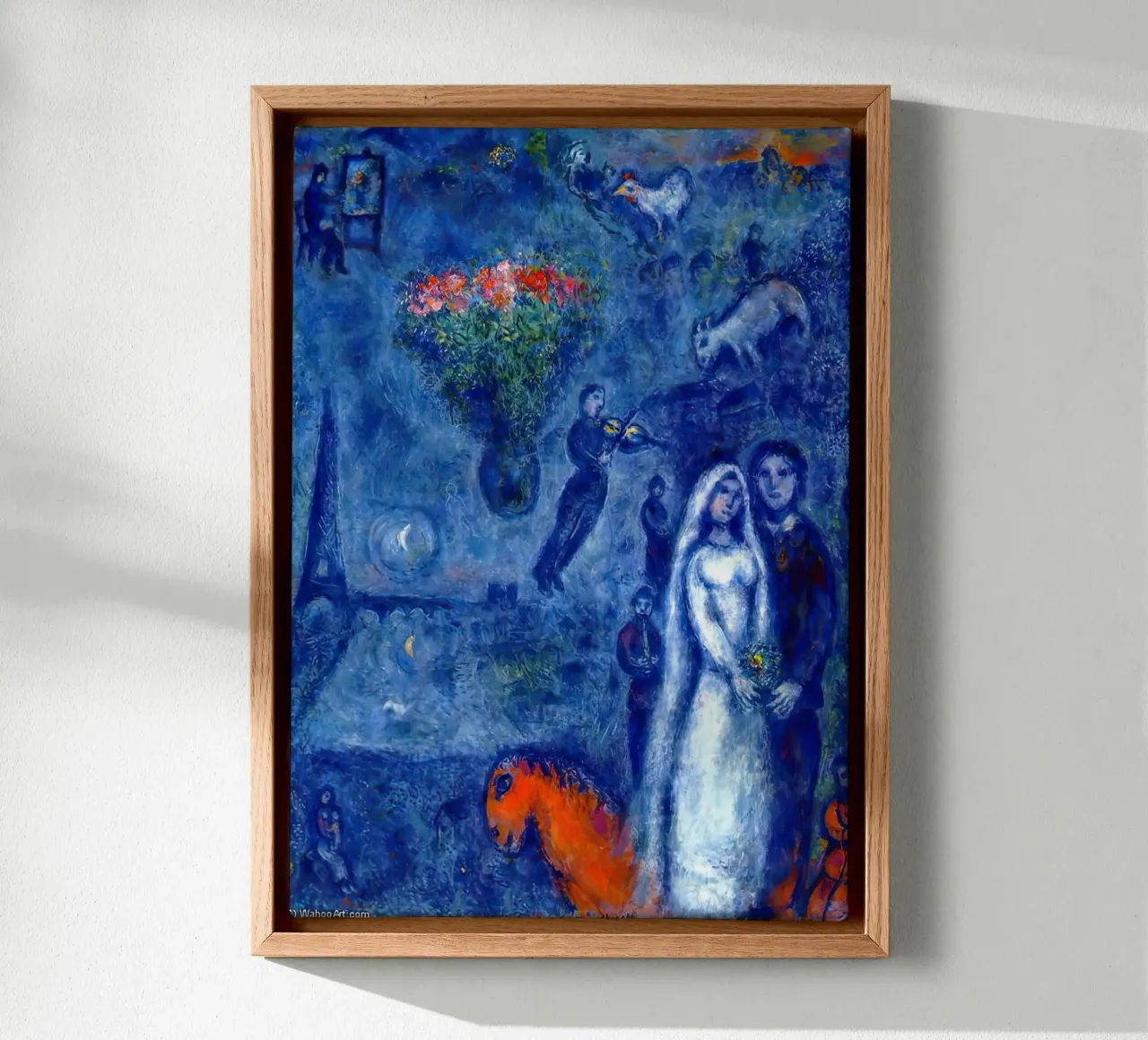 L'artista e la sua sposa marc chagall tela con Cornice a cassetta da MC Exhebition