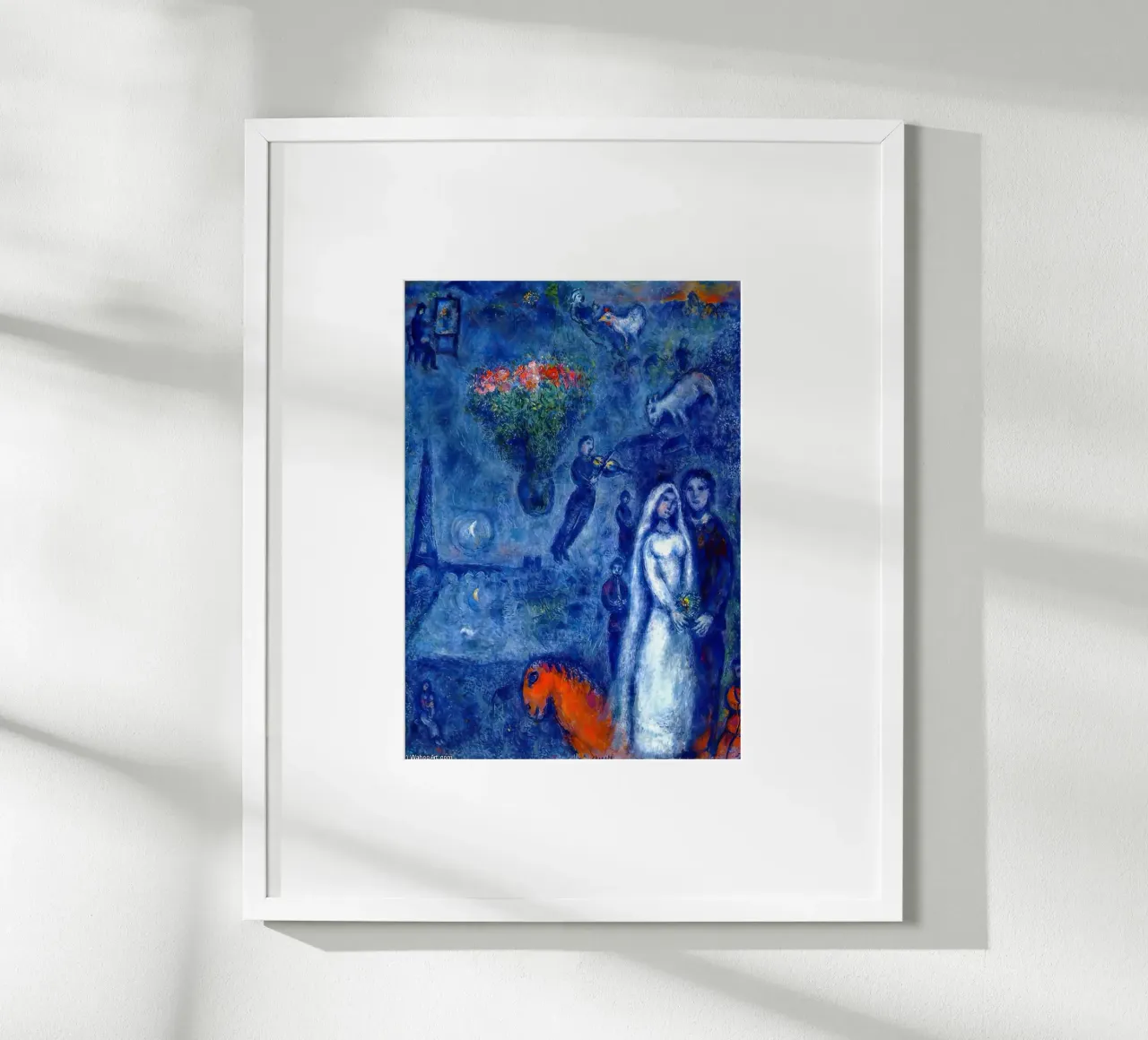 L'artista e la sua sposa marc chagall carta hahnemühle da MC Exhebition