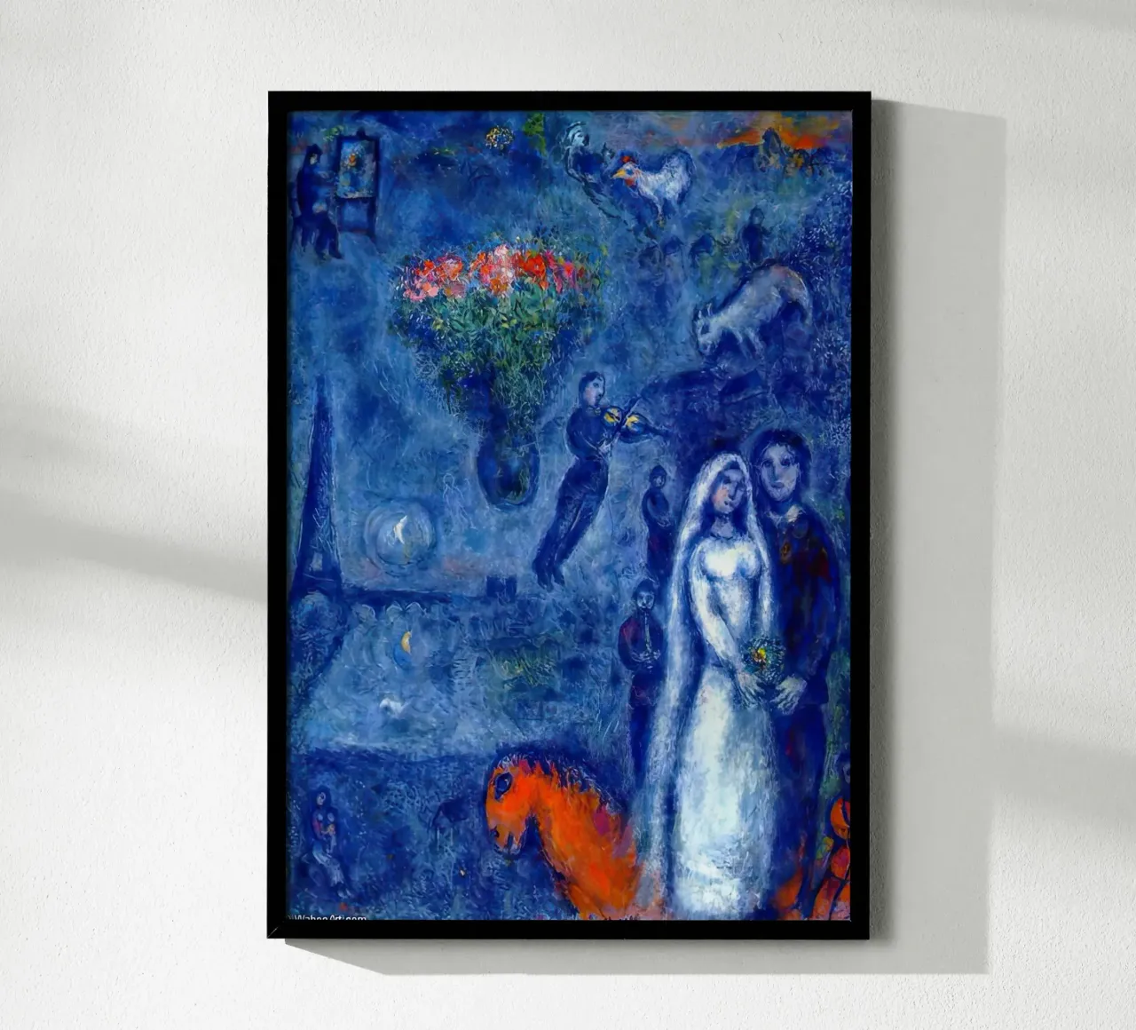 L'artista e la sua sposa marc chagall carta hahnemühle da MC Exhebition