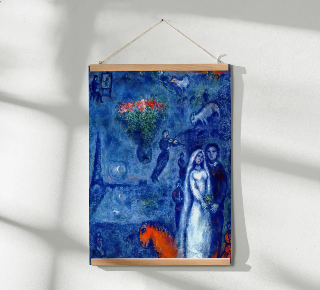 L'artista e la sua sposa marc chagall carta hahnemühle da MC Exhebition