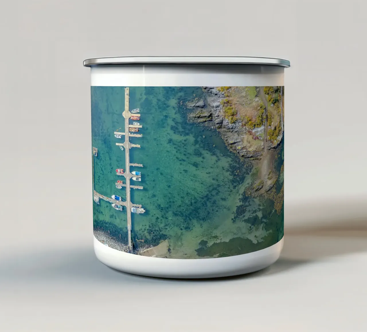 boats dock tazza in smalto da animal story home
