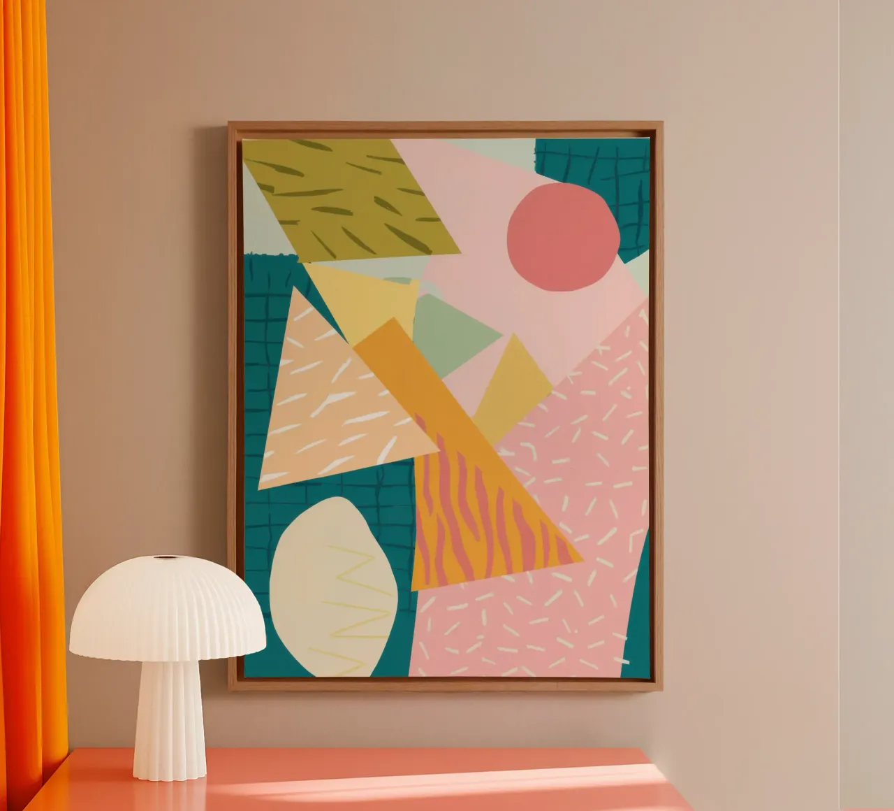 Textured Paper Collage canvas by Solar Paint