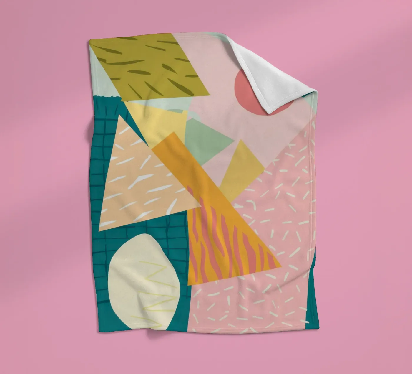 Collage van structuurpapier fleecedeken van Solar Paint