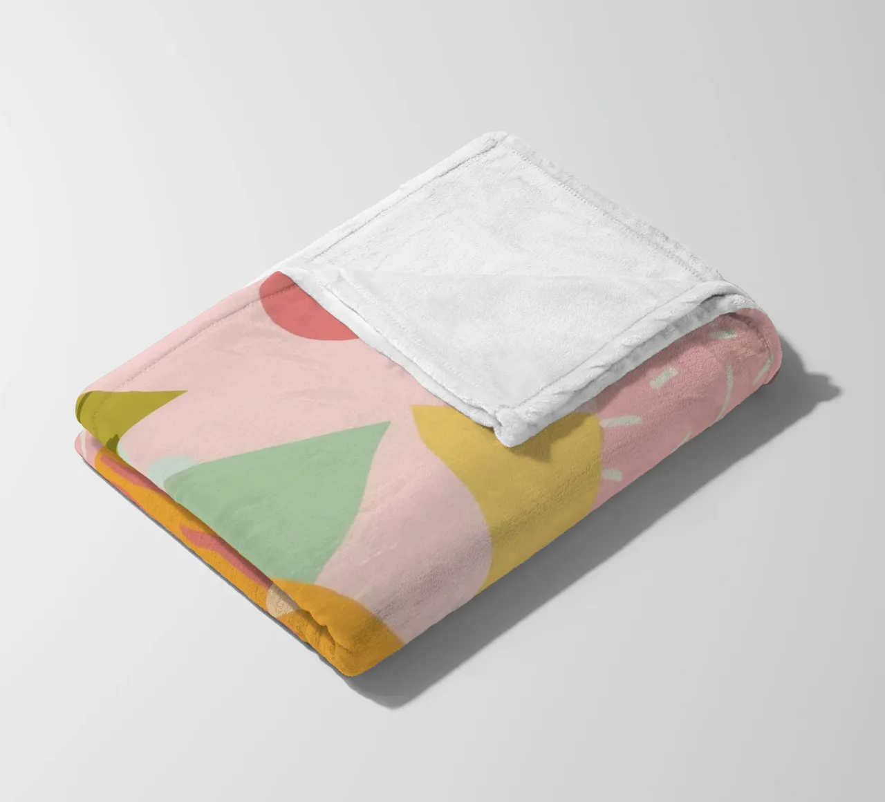 Textured Paper Collage fleece blanket by Solar Paint