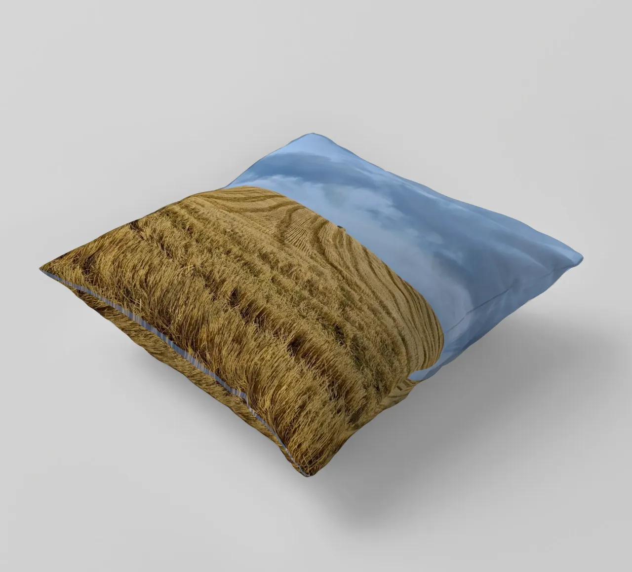 hay bales cloudy cuscino da animal story home