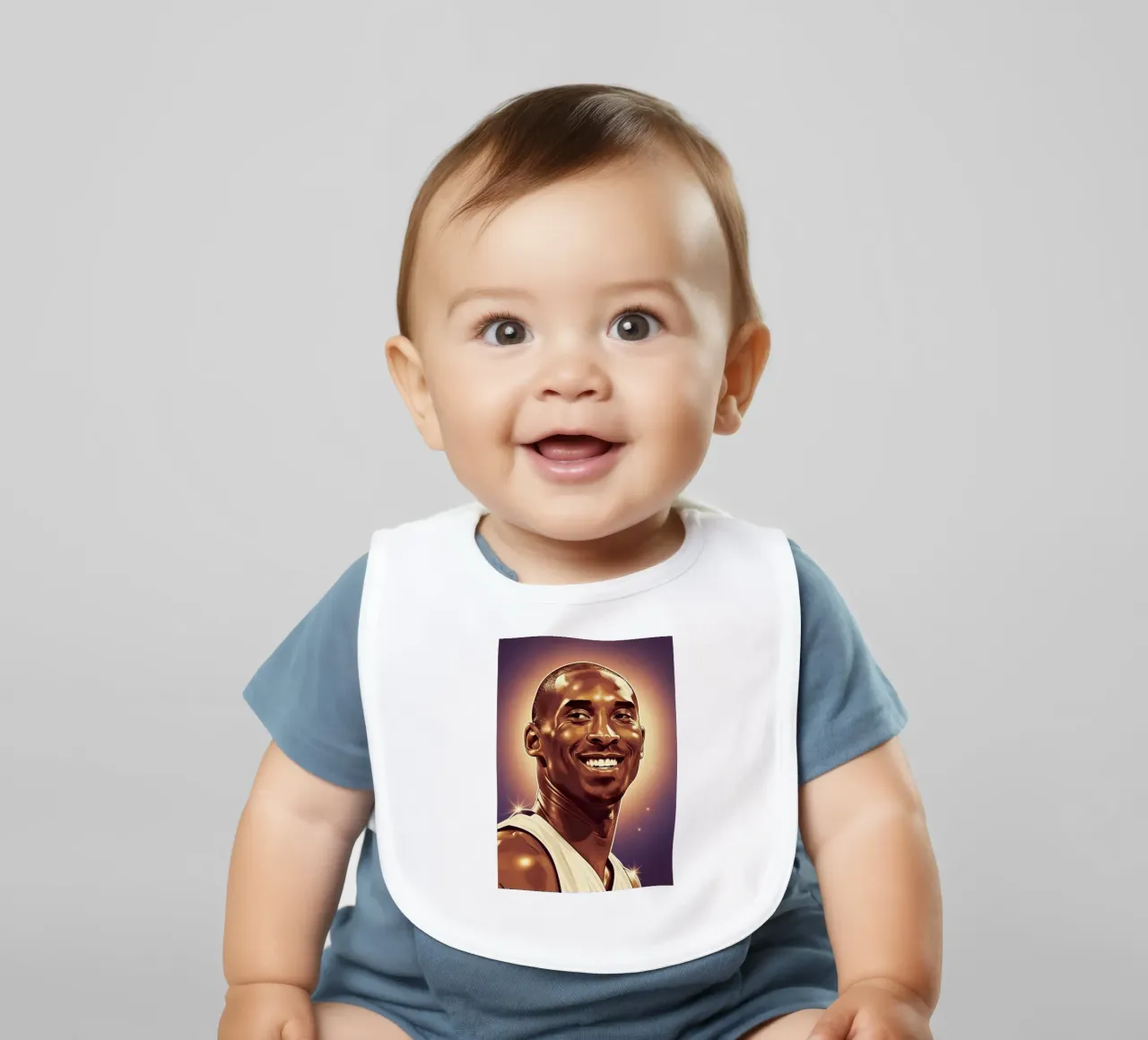 Kobe Bryant portrait (2) bavaglino da Lembayung art