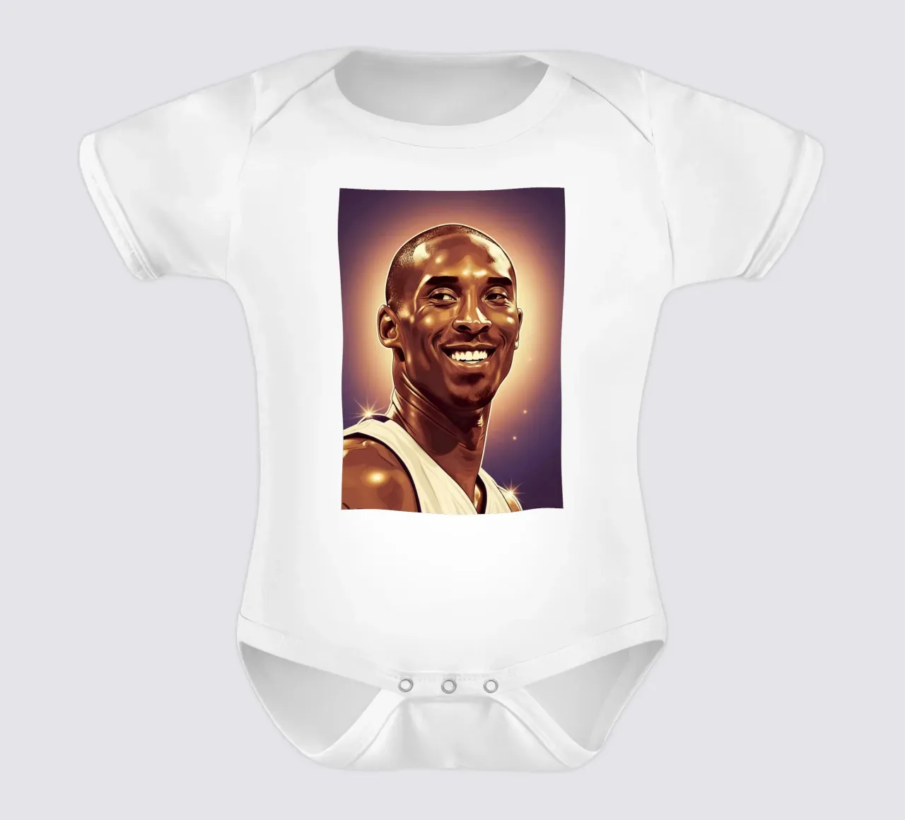 Kobe Bryant portrait (2) body neonato maniche corte da Lembayung art