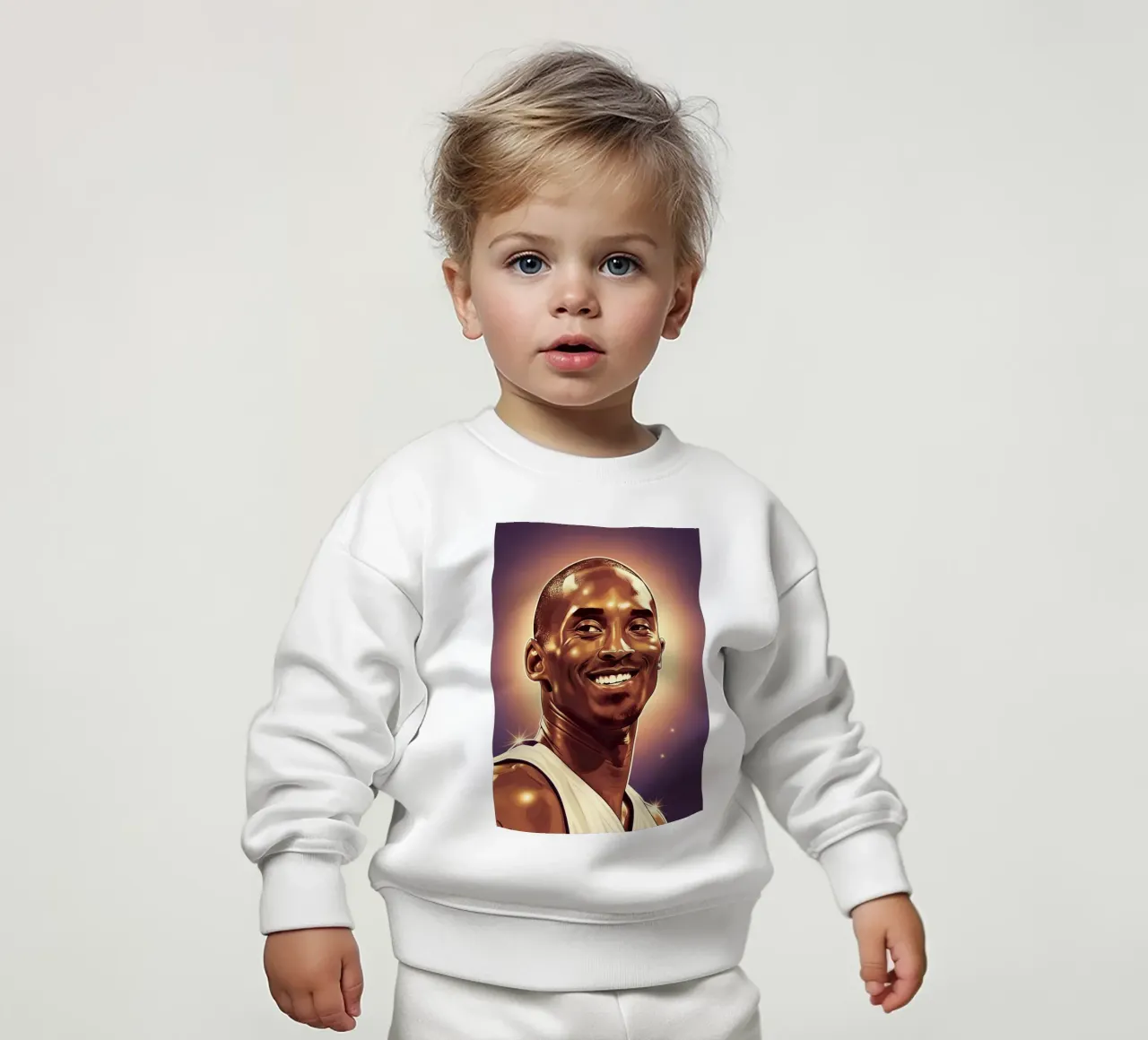 Kobe Bryant portrait (2) felpa neonato da Lembayung art