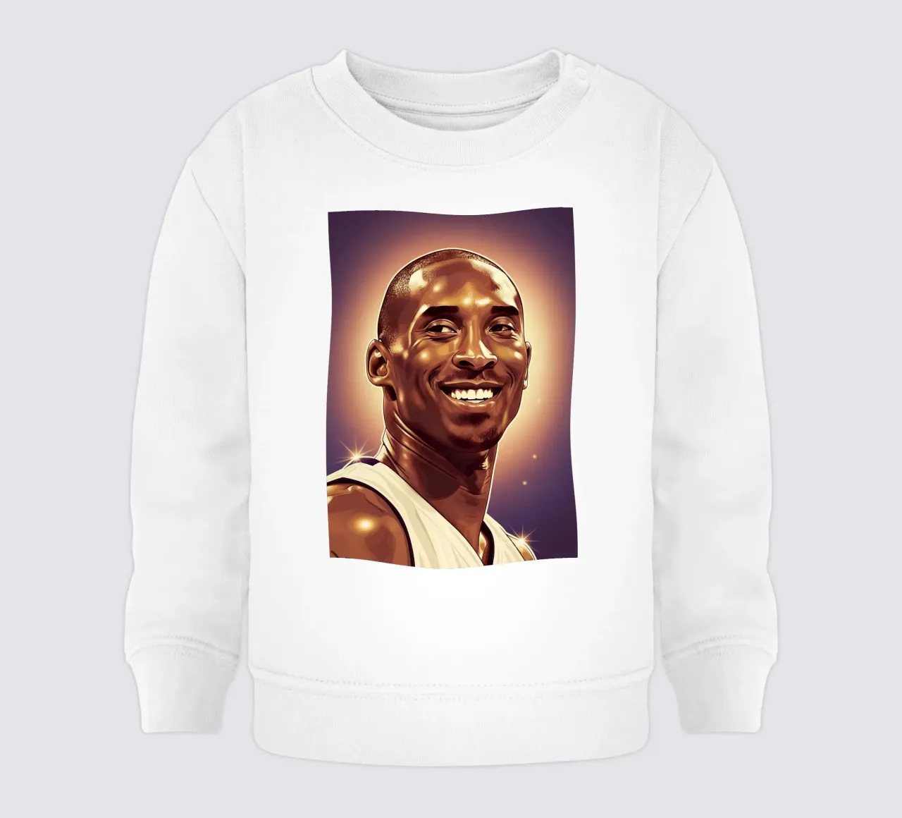 Kobe Bryant portrait (2) felpa neonato da Lembayung art
