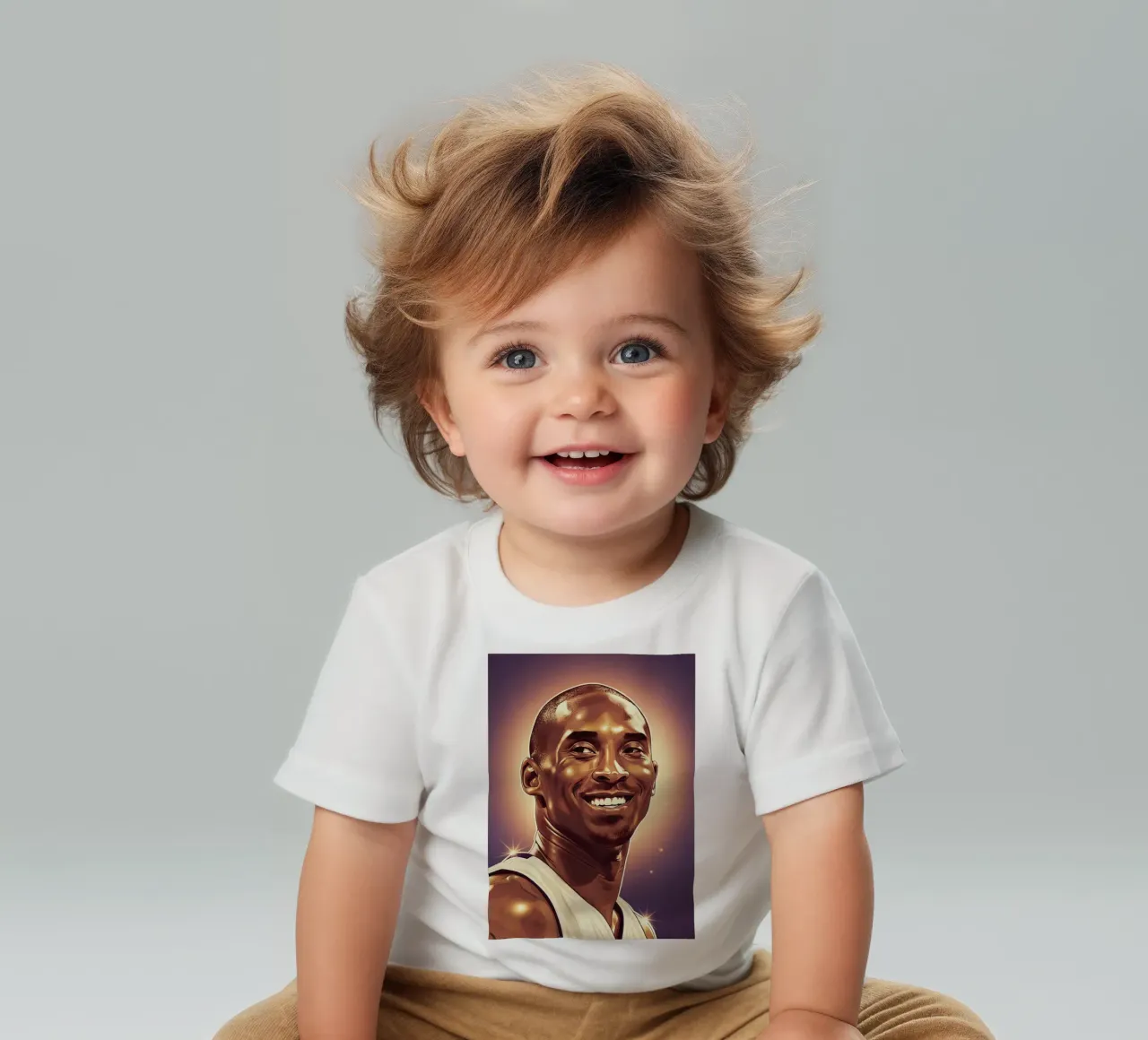 Kobe Bryant portrait (2) maglietta neonato da Lembayung art