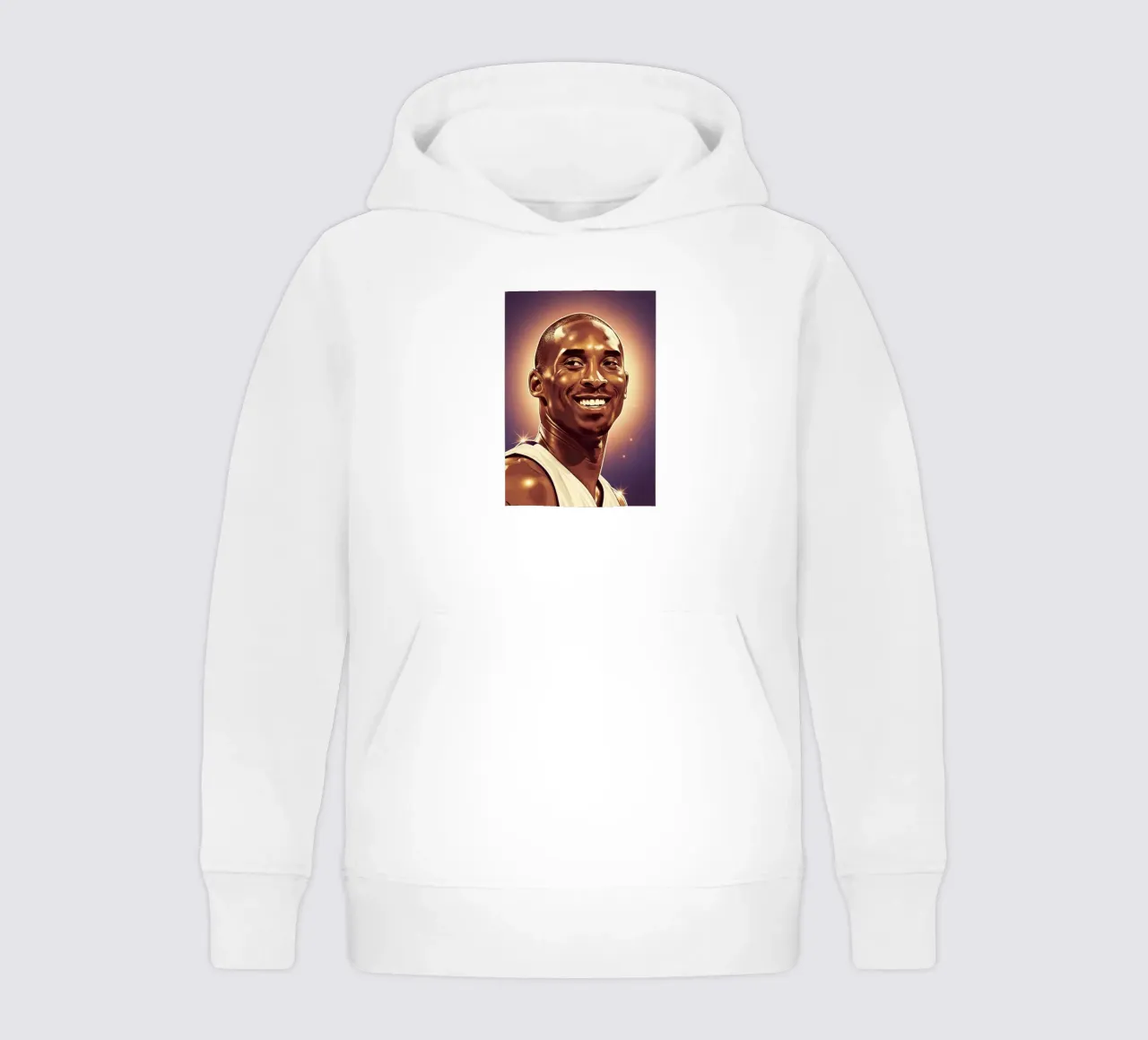 Kobe Bryant portrait (2) felpa bambino con cappuccio da Lembayung art