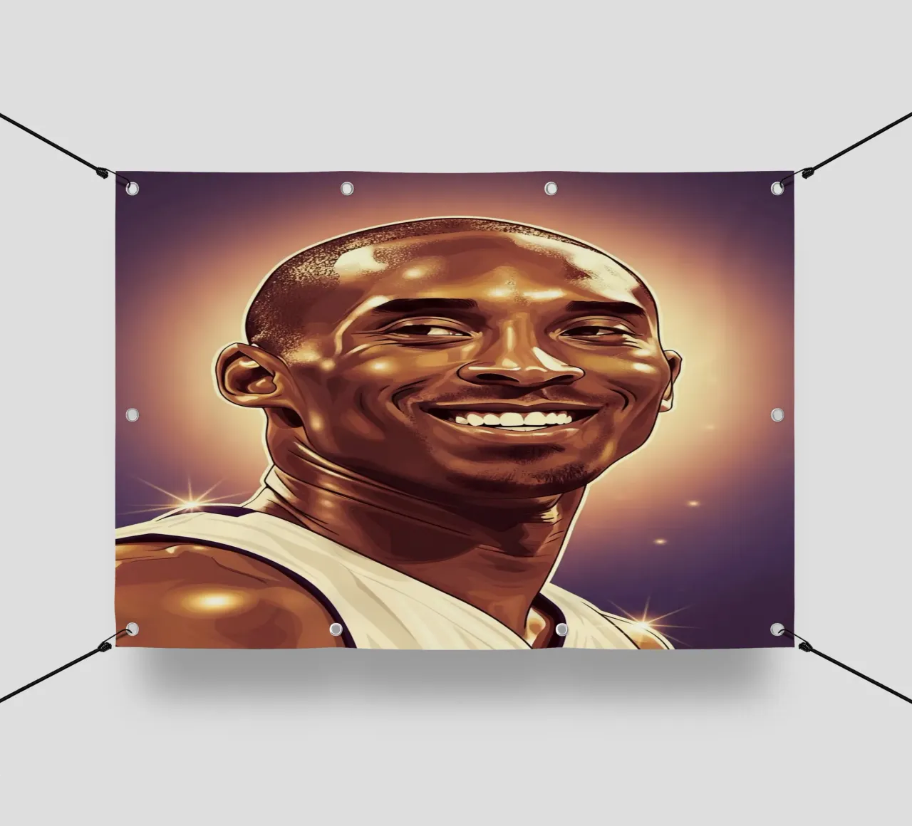 Kobe Bryant portrait (2) telo in pvc da Lembayung art