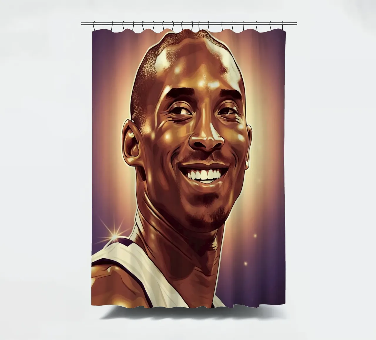 Kobe Bryant portrait (2) tenda da doccia da Lembayung art