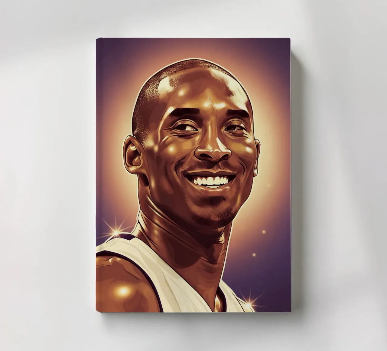 Kobe Bryant portrait (2) notebook by Lembayung art
