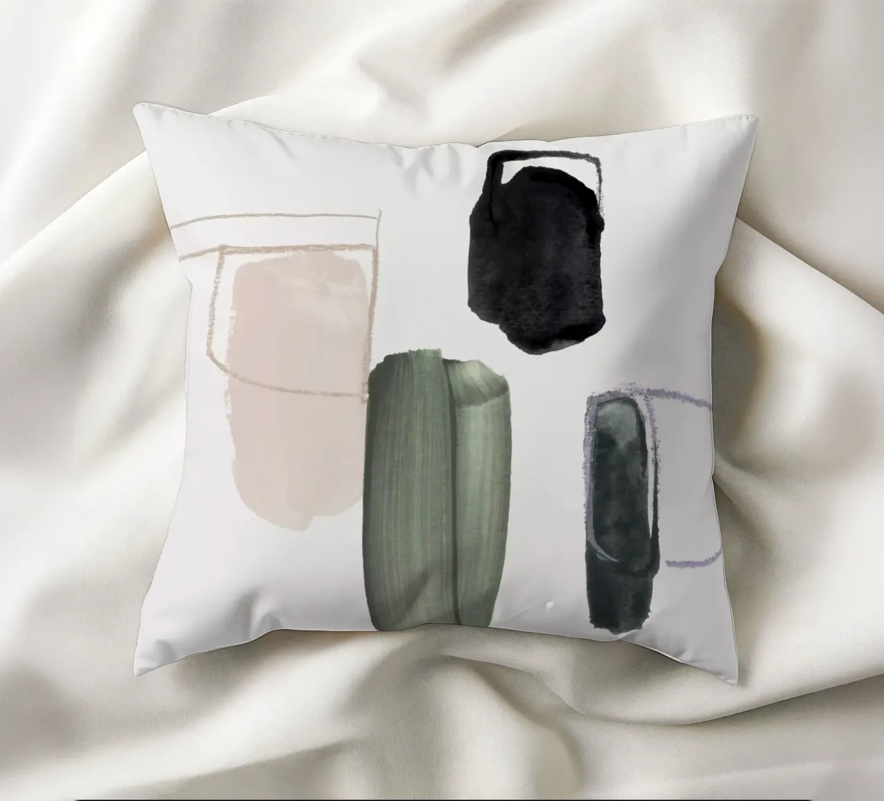 abstract forms cuscino da IRIS LEHNHARDT FINE ART