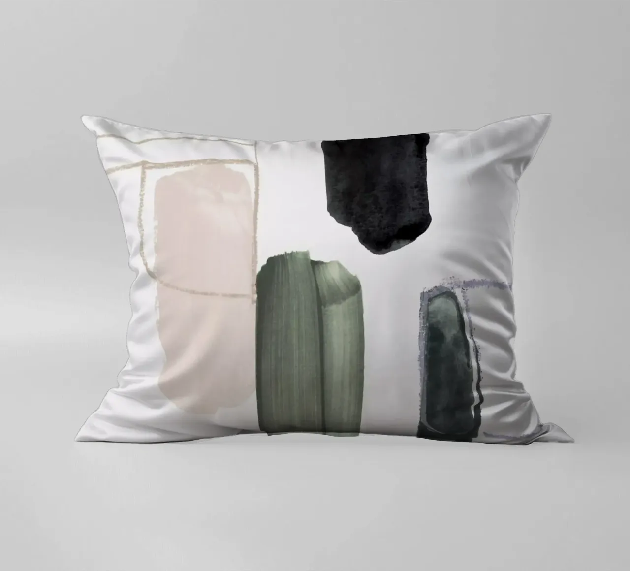 abstract forms decorative cushion by IRIS LEHNHARDT FINE ART
