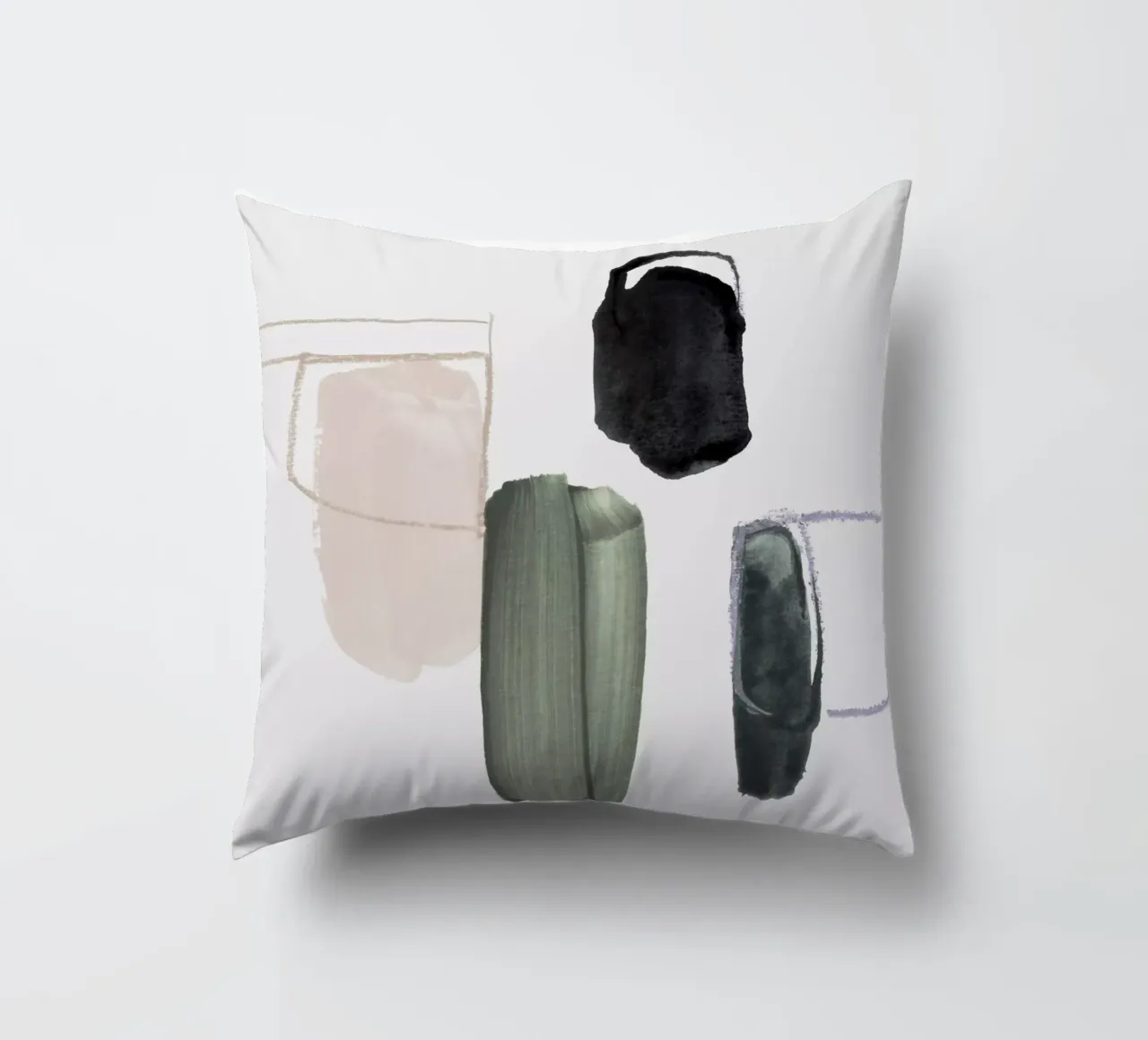 abstract forms cuscino da IRIS LEHNHARDT FINE ART