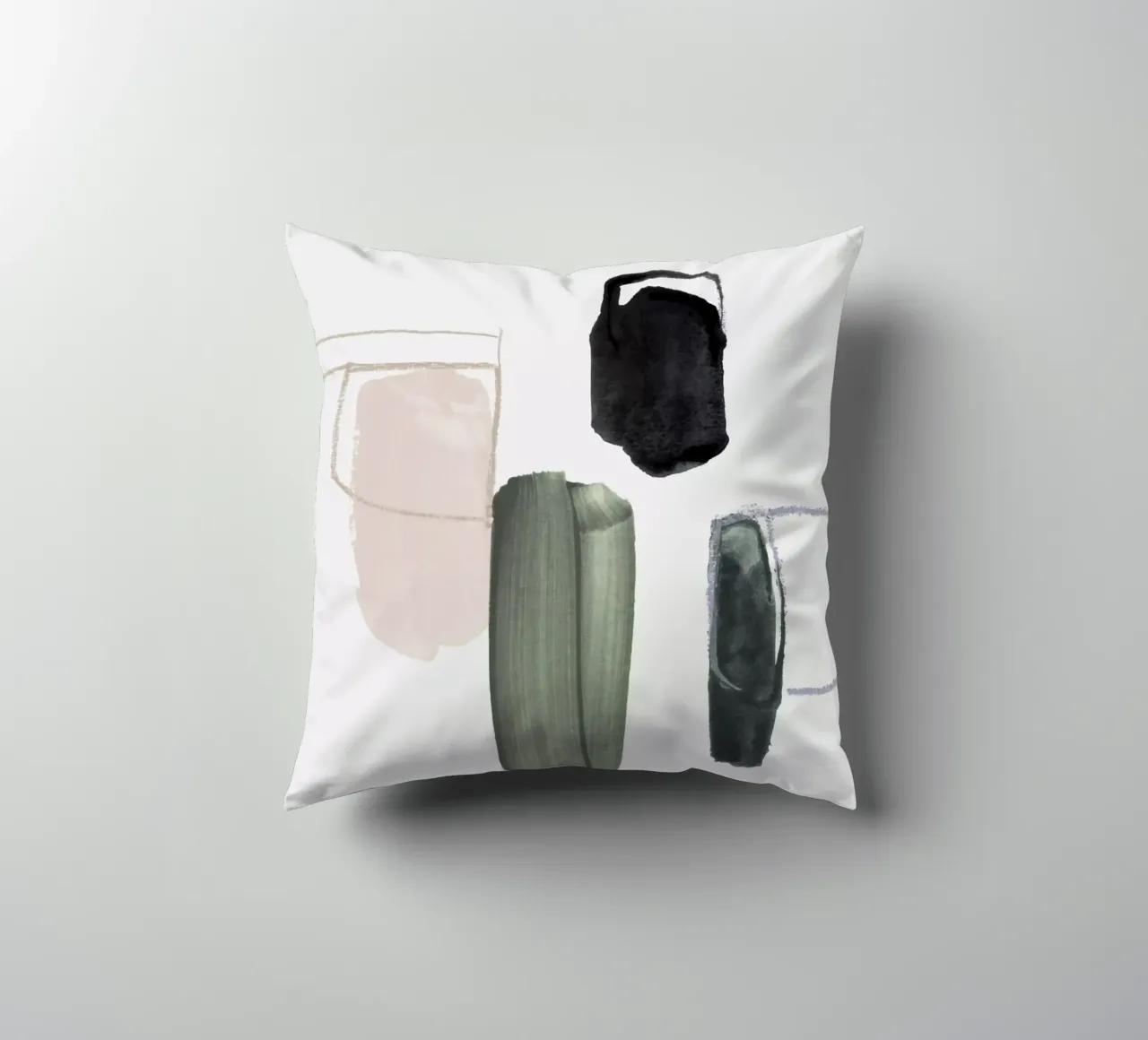 abstract forms cuscino da IRIS LEHNHARDT FINE ART