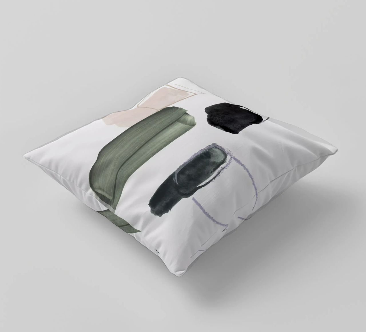 abstract forms decorative cushion by IRIS LEHNHARDT FINE ART