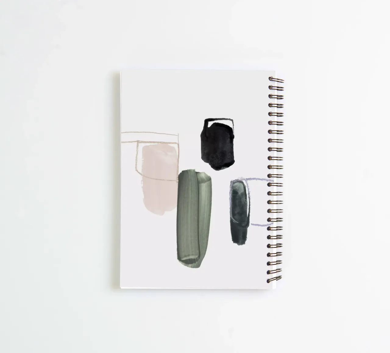abstract forms spiral notebook by IRIS LEHNHARDT FINE ART