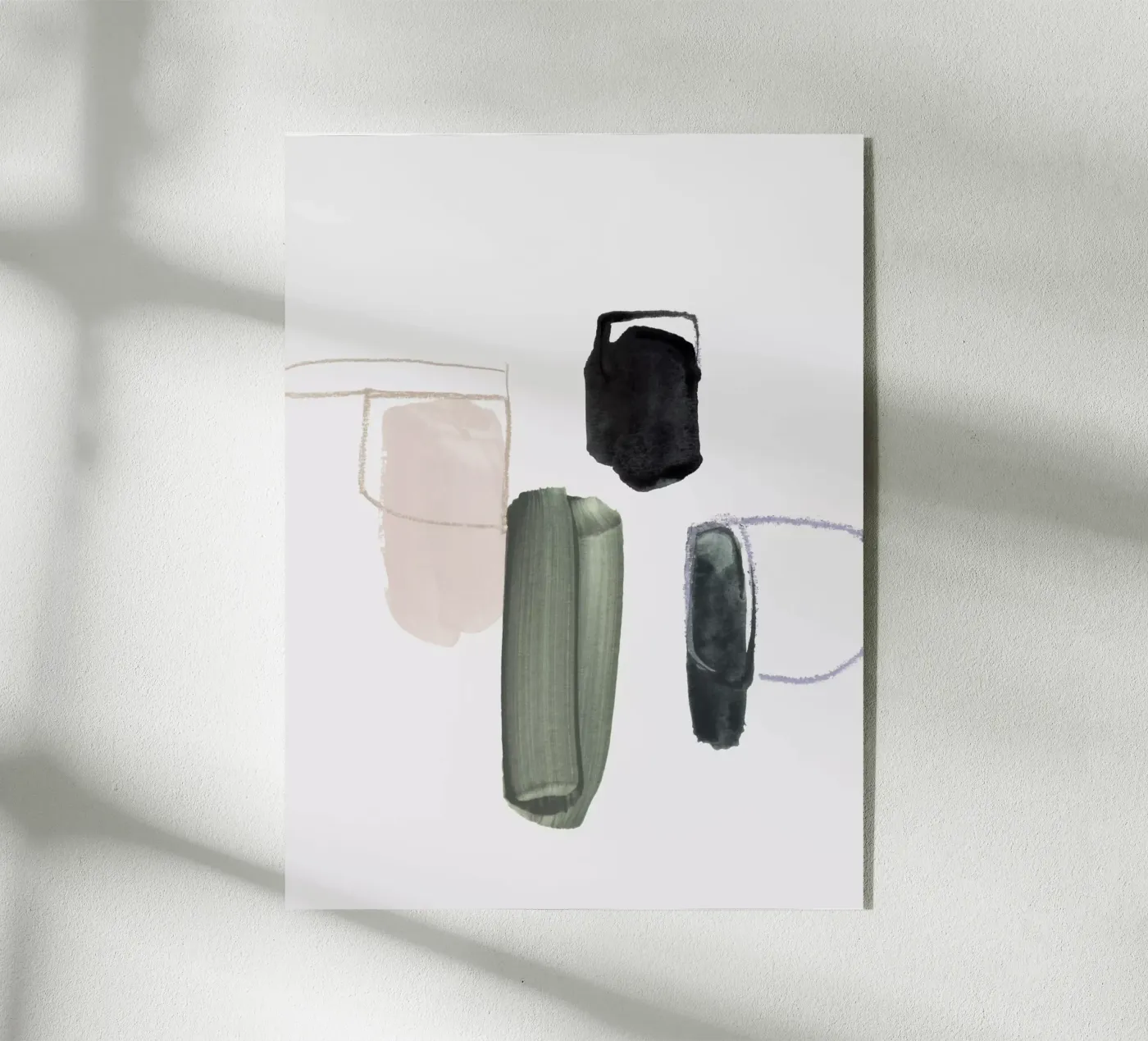 abstract forms Acryl-Glas von IRIS LEHNHARDT FINE ART