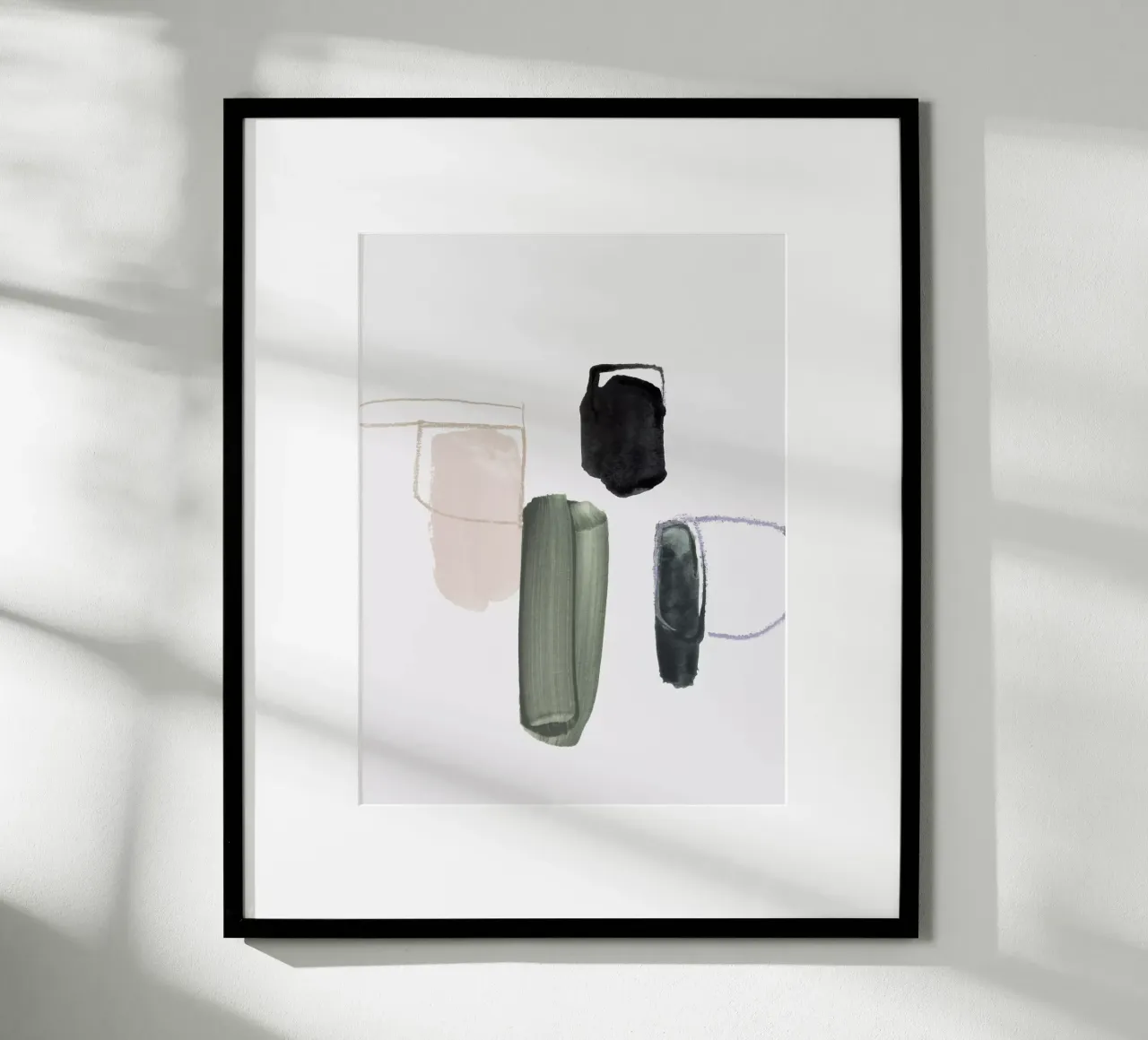 abstract forms poster van IRIS LEHNHARDT FINE ART