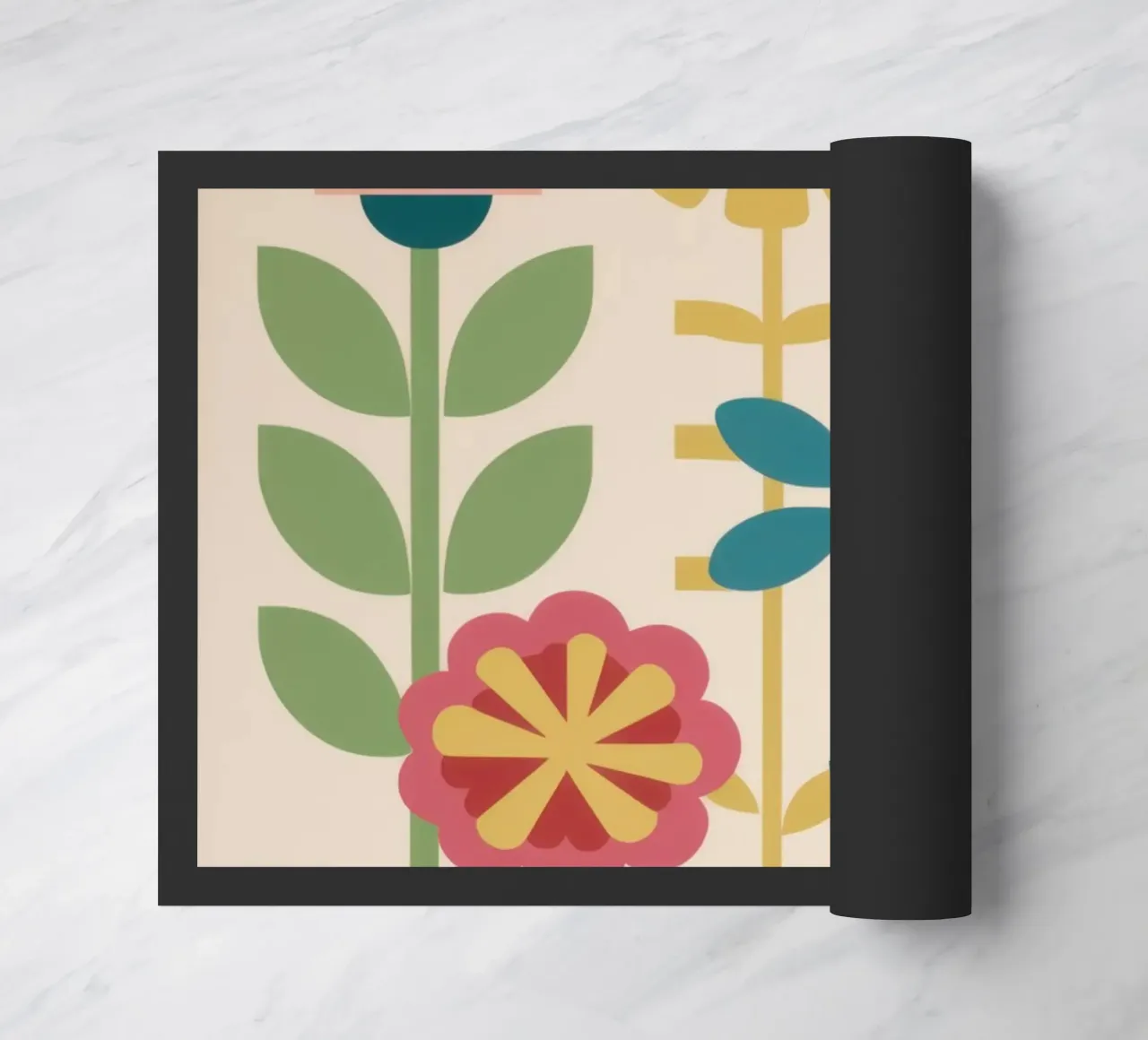Modern Folk Garden doormat by Prism Ritual
