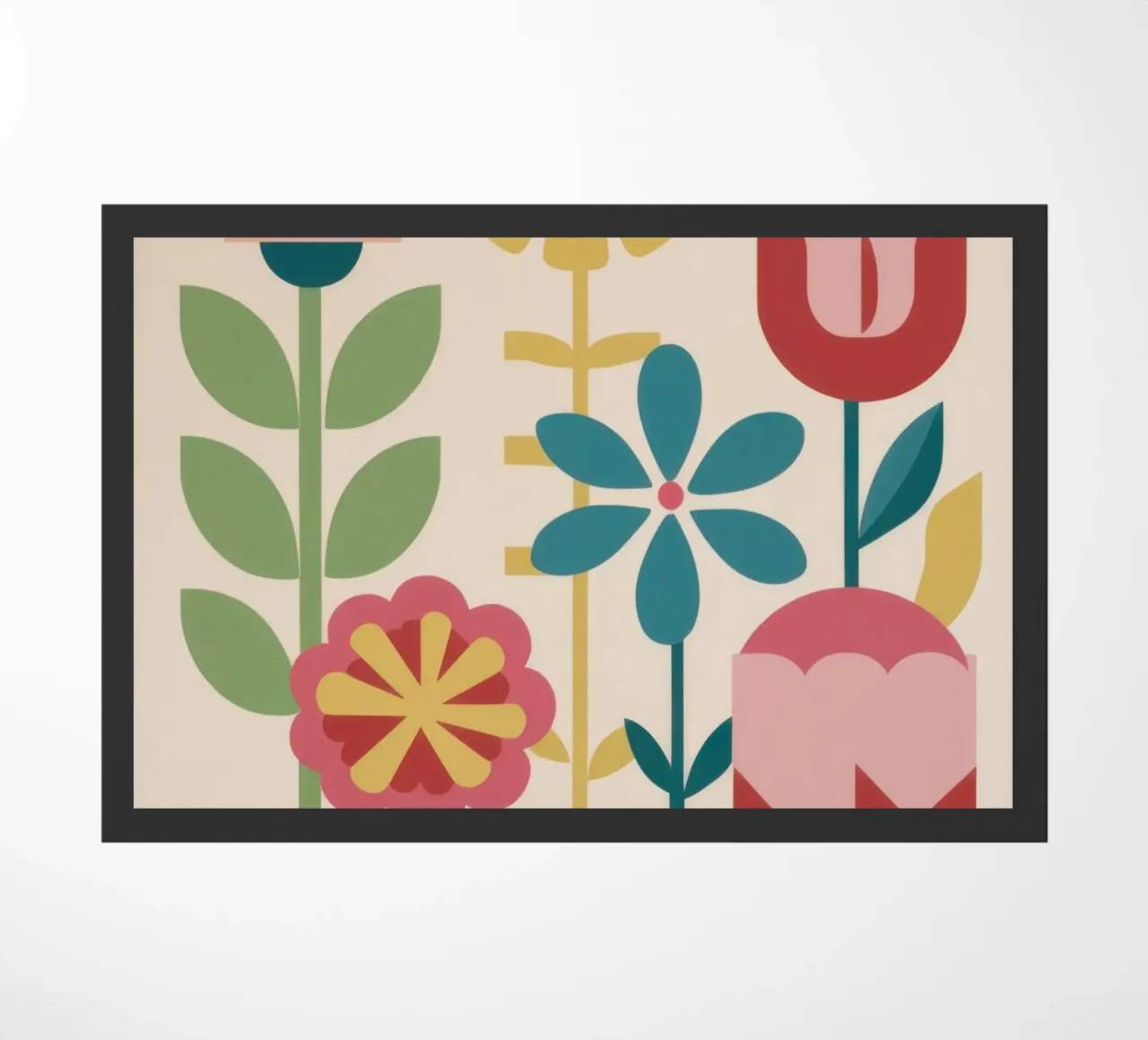 Modern Folk Garden doormat by Prism Ritual