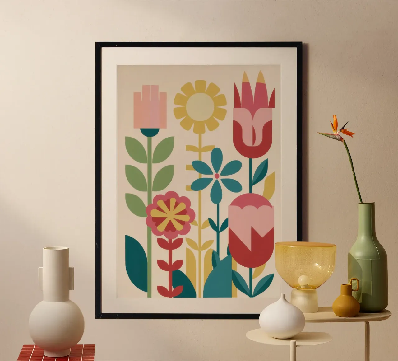 Modern Folk Garden poster by Prism Ritual
