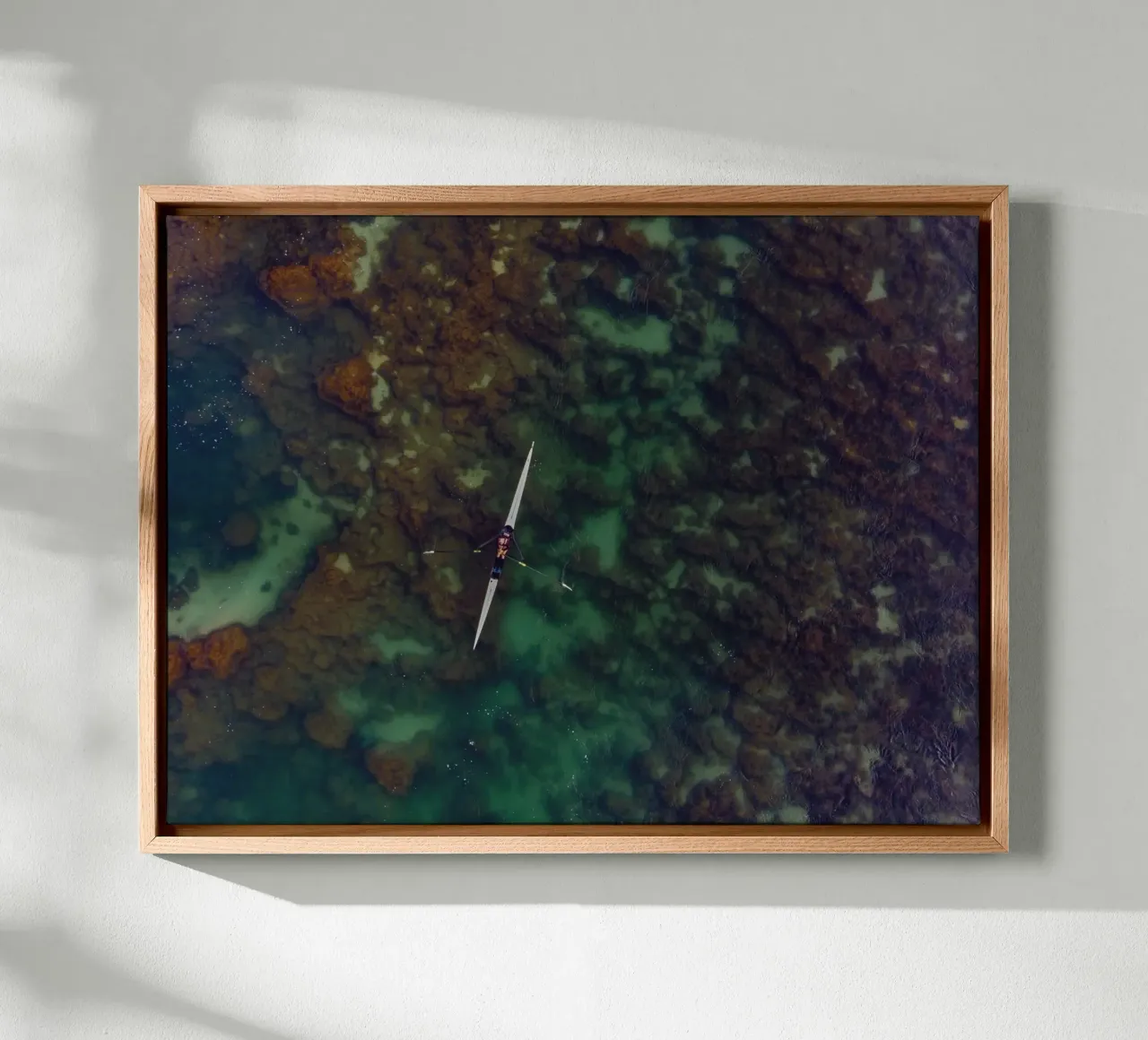single scull water tela con Cornice a cassetta da animal story home