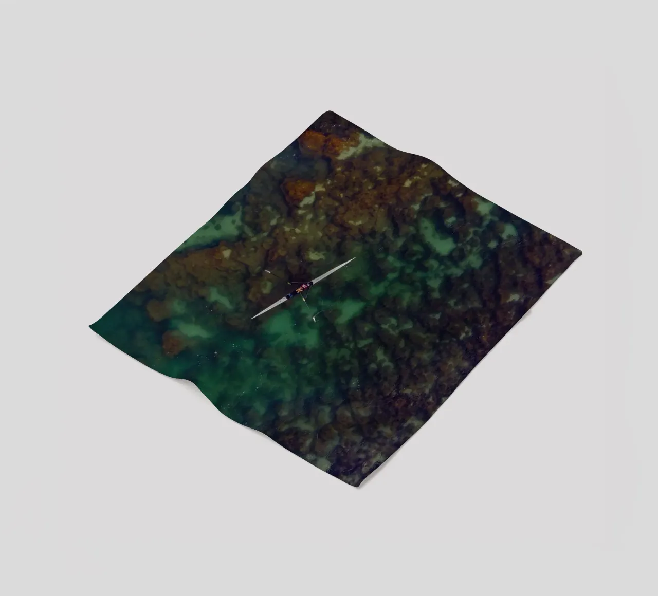 single scull water fleece blanket by animal story home