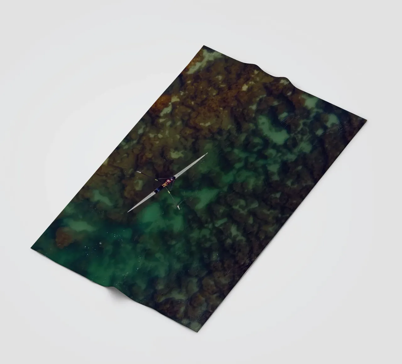 single scull water fleece blanket by animal story home