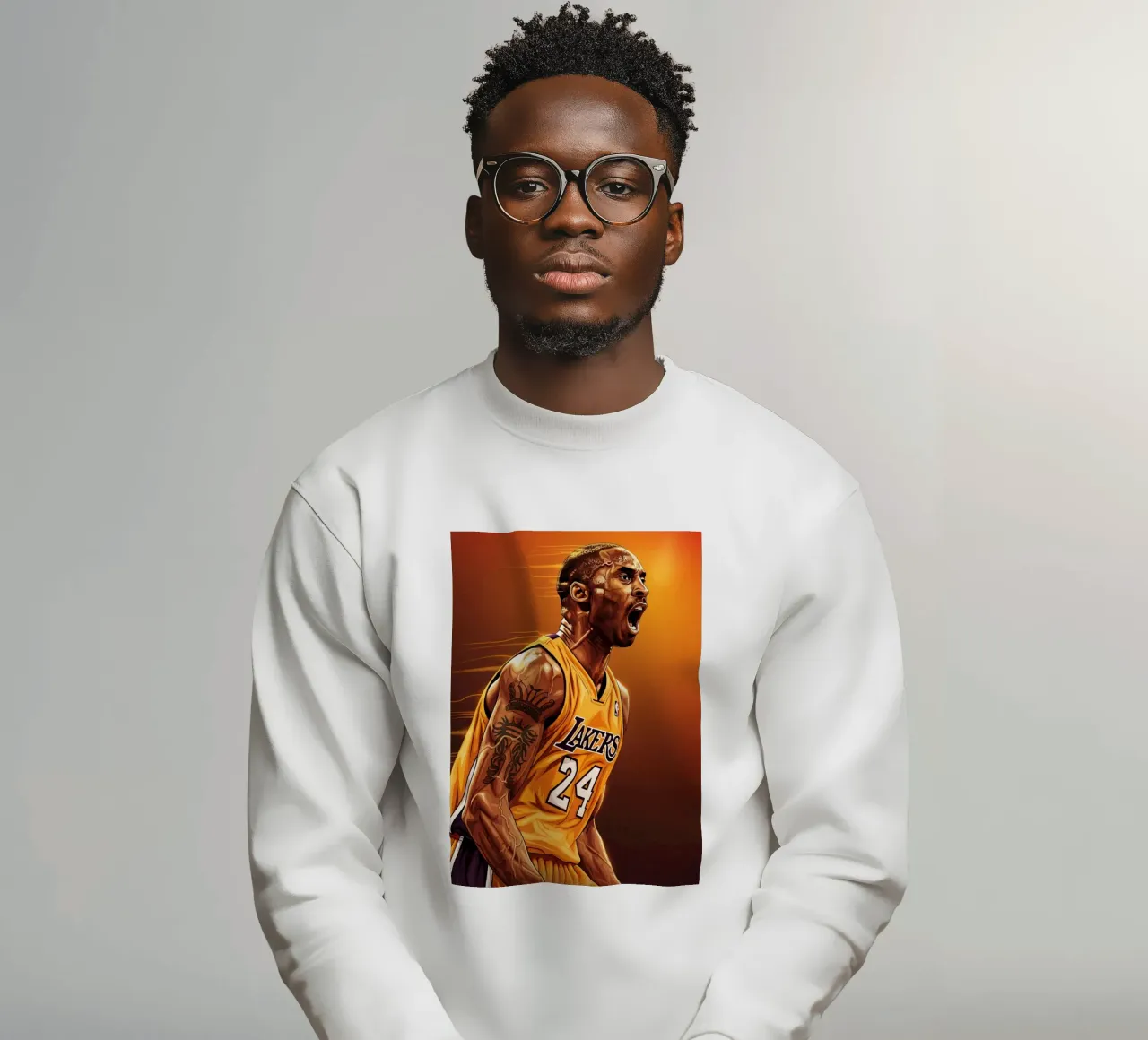 Kobe Bryant portrait (3) sweatshirt by Lembayung art