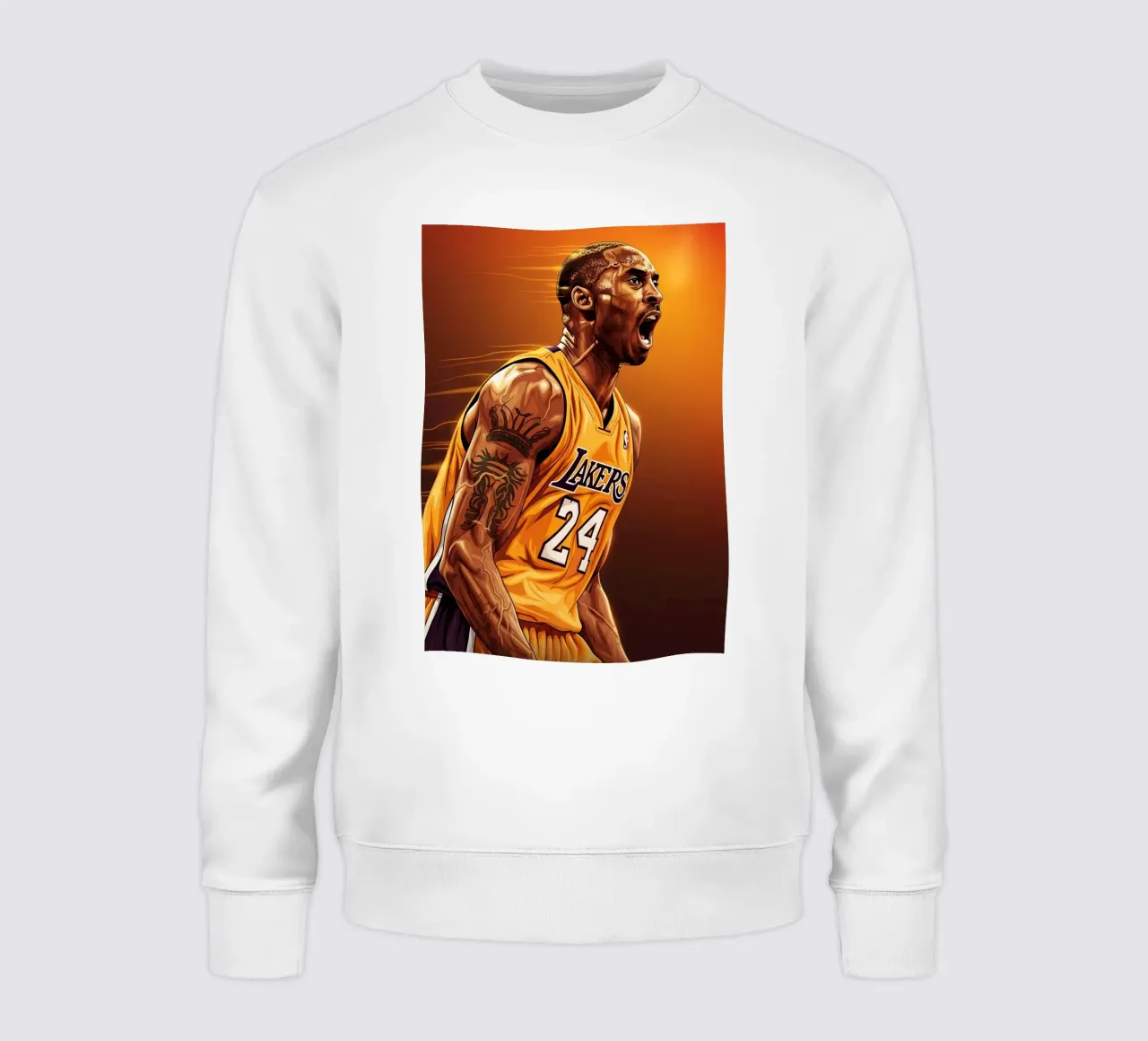 Kobe Bryant portrait (3) sweatshirt by Lembayung art