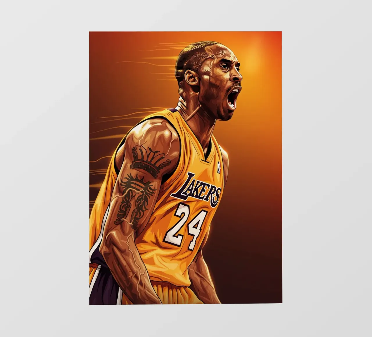 Kobe Bryant portrait (3) photo wallpaper by Lembayung art