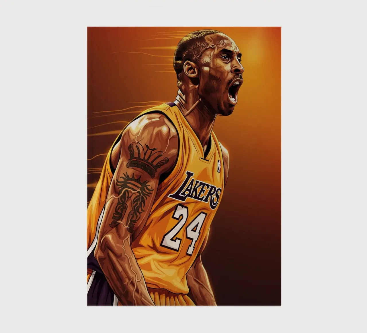 Kobe Bryant portrait (3) diario da Lembayung art