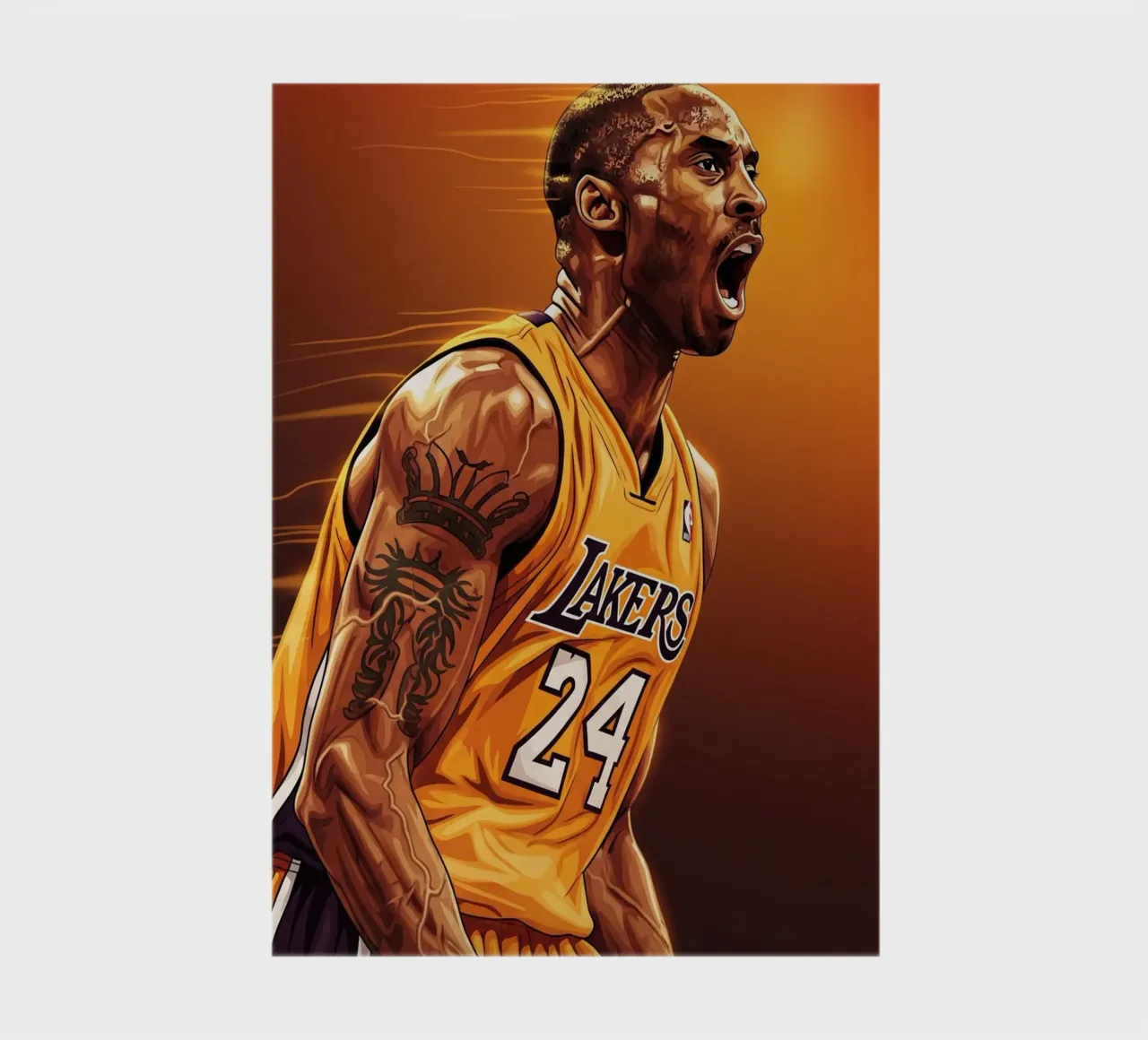 Kobe Bryant portrait (3) diario da Lembayung art