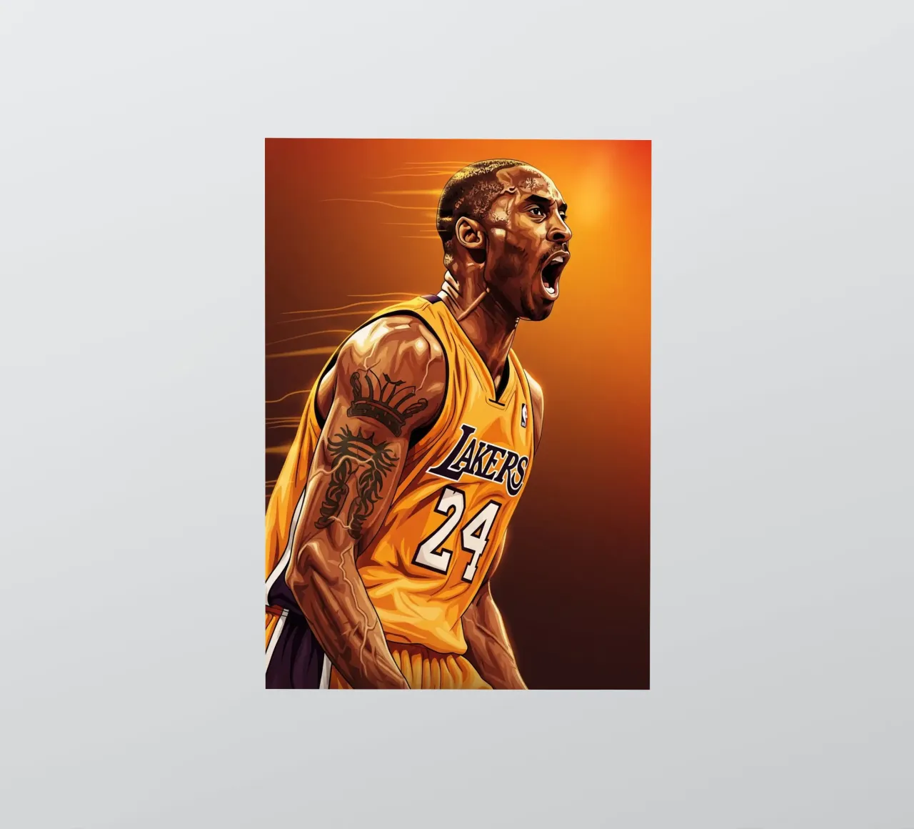 Kobe Bryant portrait (3) adesivo da Lembayung art