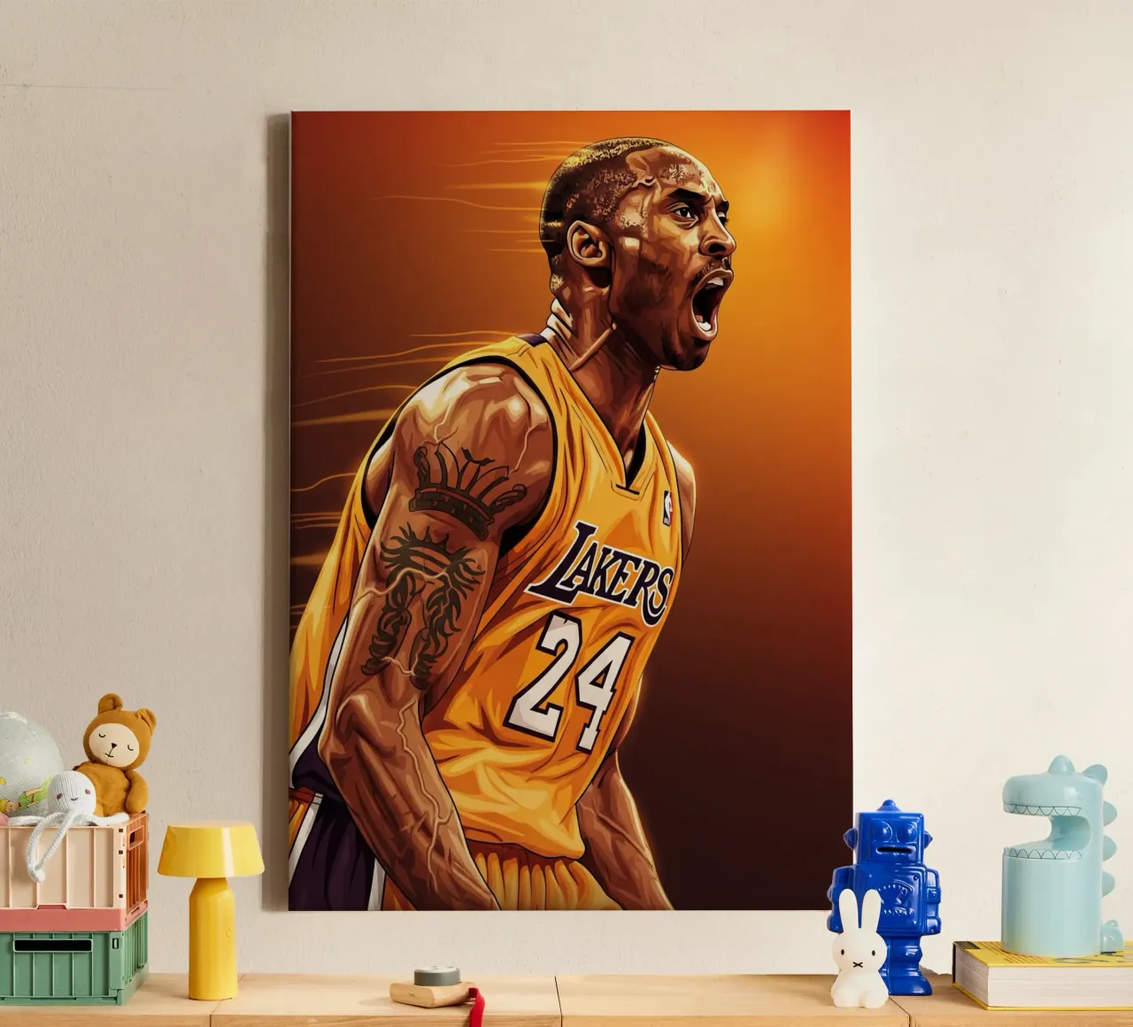 Kobe Bryant portrait (3) tela da Lembayung art