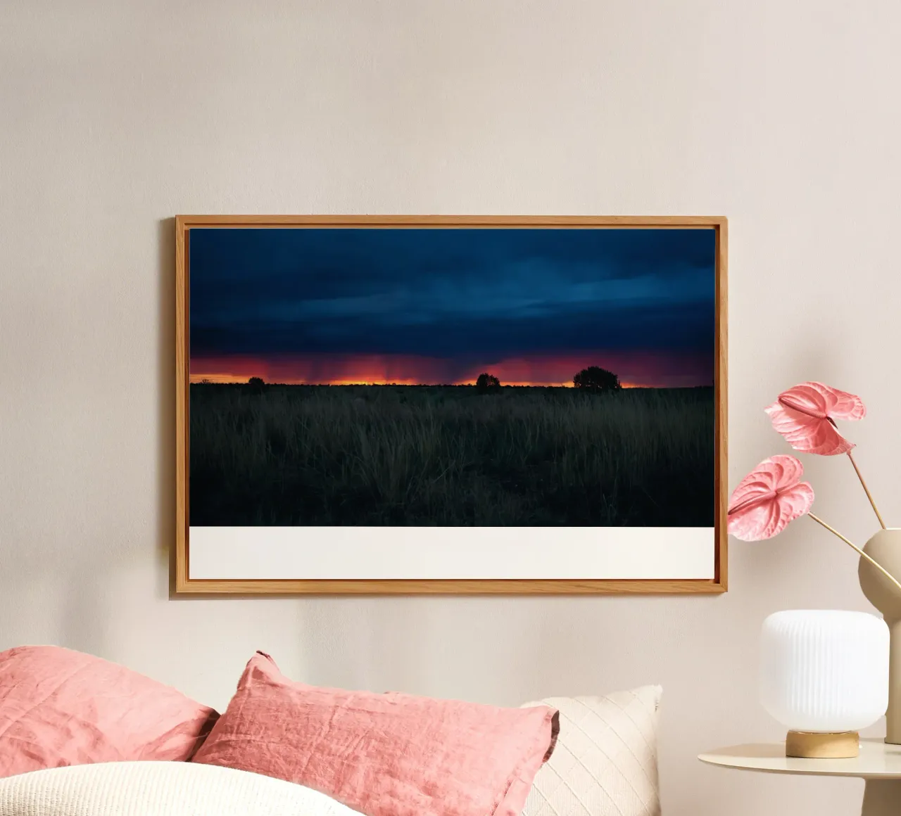 storm clouds grassland alluminio dibond da animal story home