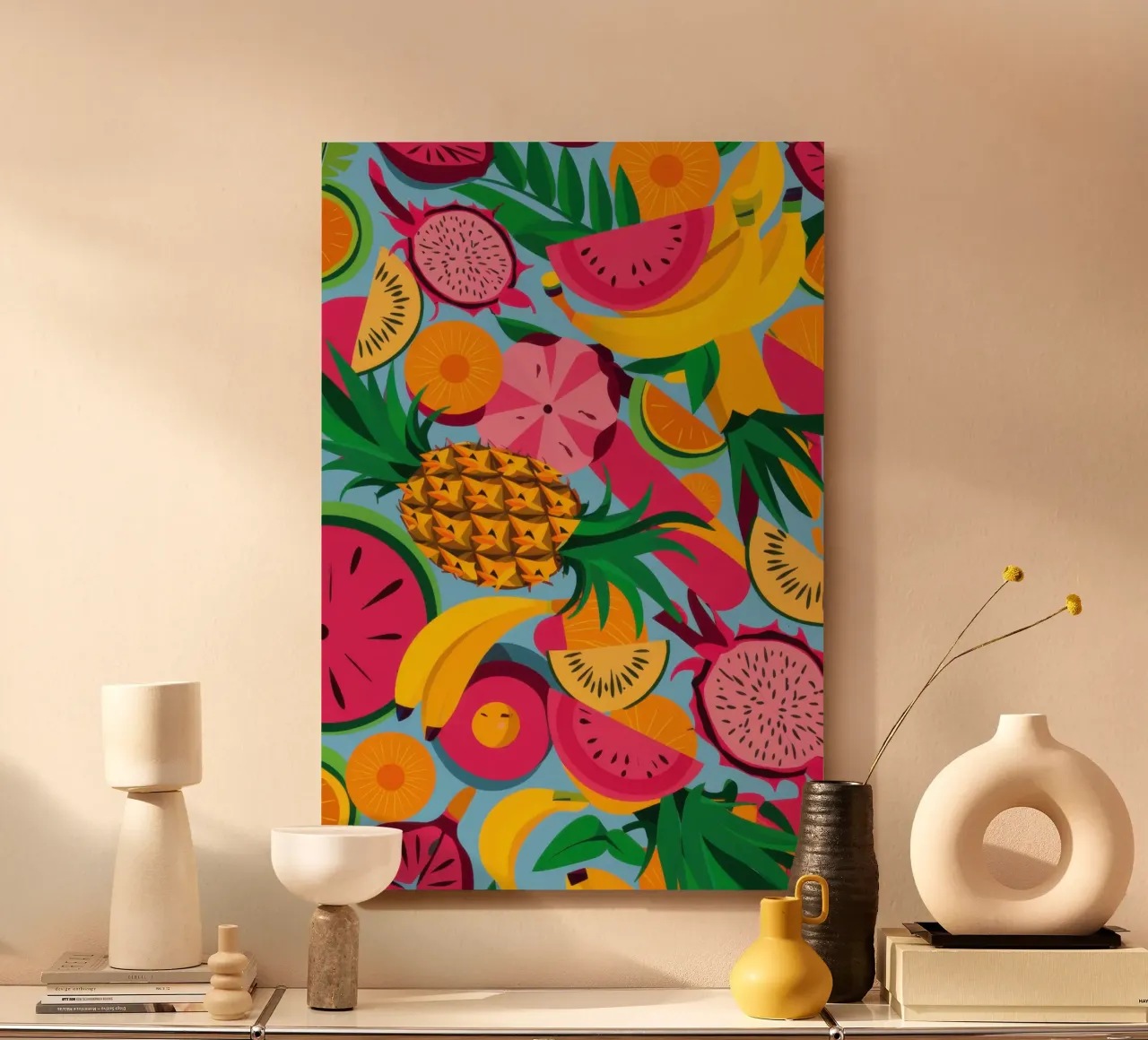 Fiesta di frutta esotica alluminio dibond da Frosh Pallete