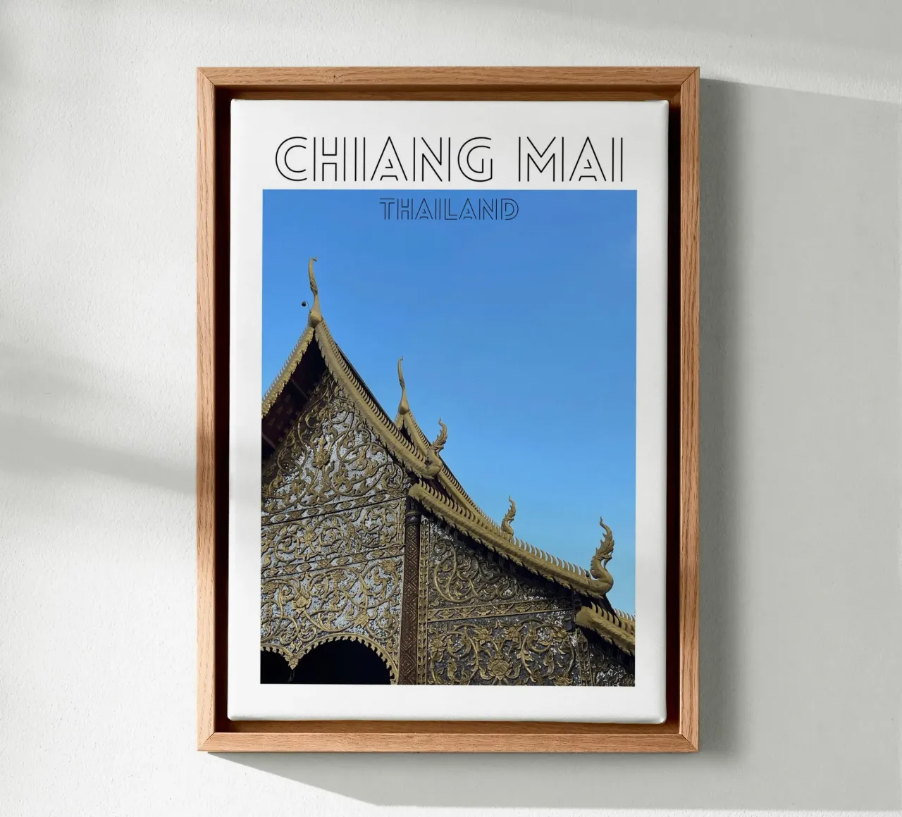 Perla del Nord - Chiang Mai, Thailandia tela con Cornice a cassetta da Roamance Studio