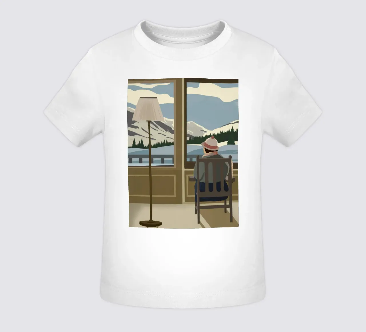 Rustig vensterzicht baby t-shirt van Bring Haven
