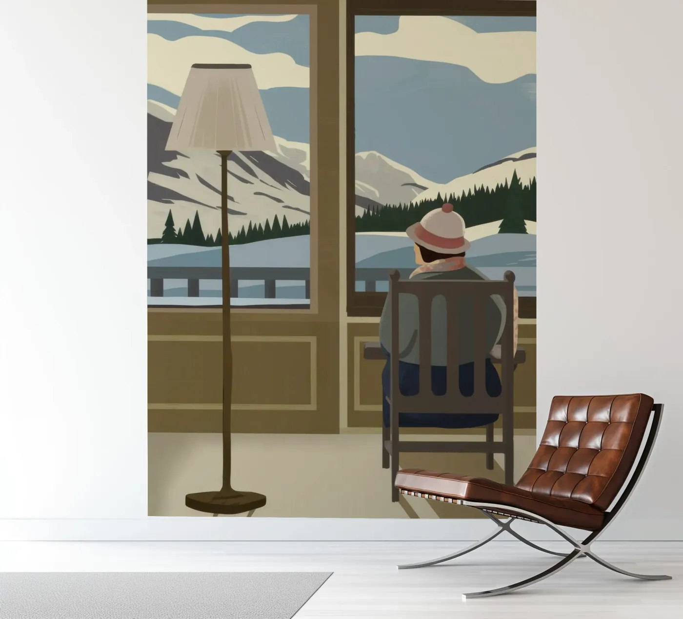 Rustig vensterzicht fotobehang van Bring Haven