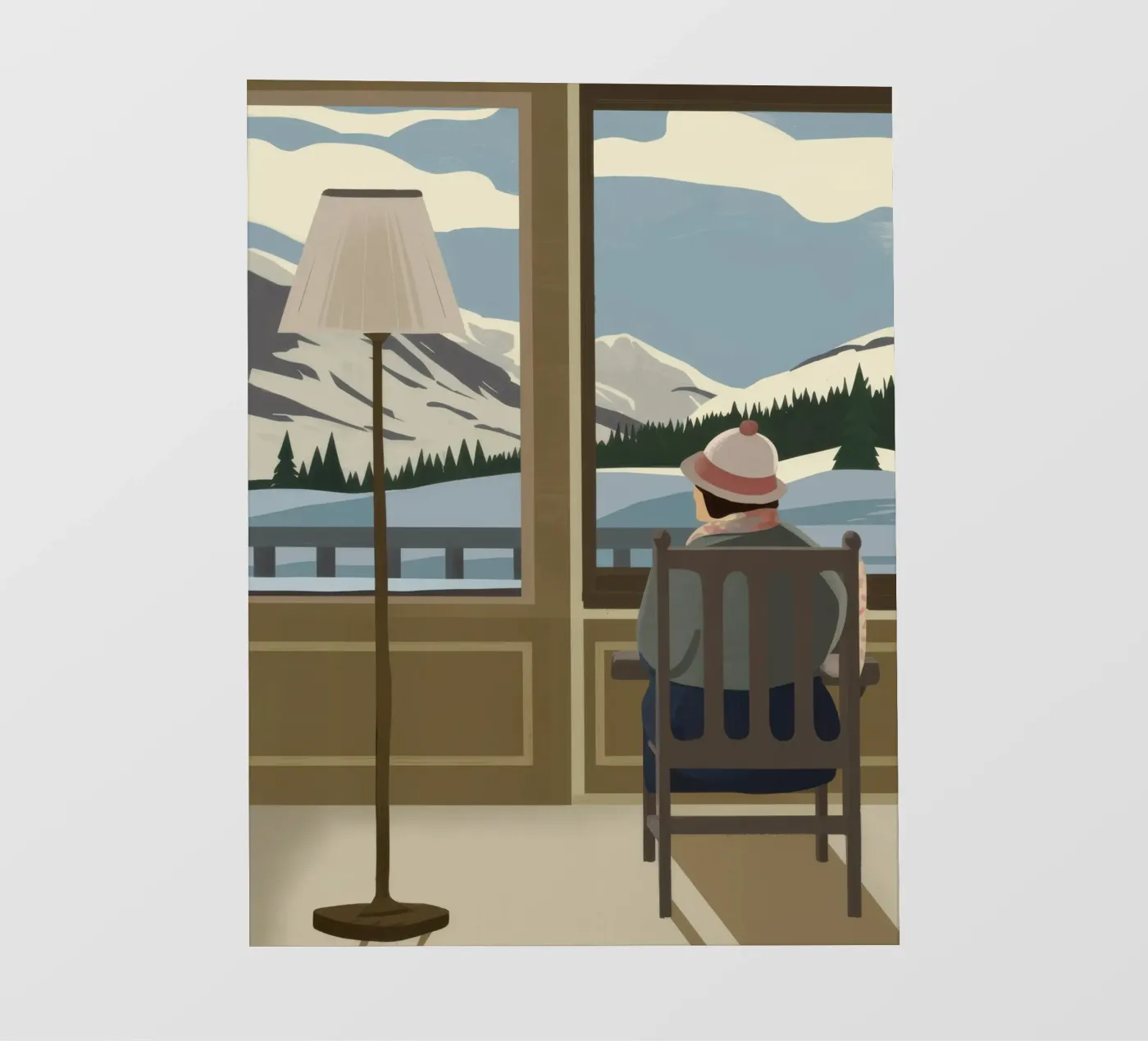 Rustig vensterzicht fotobehang van Bring Haven