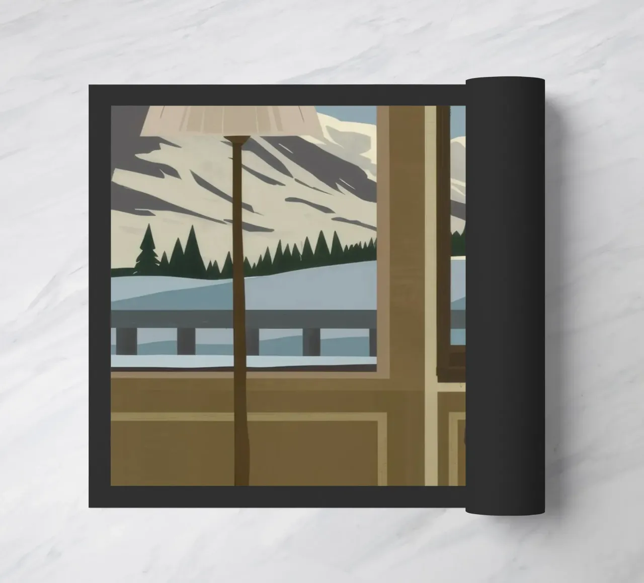 Tranquil Window View doormat by Bring Haven